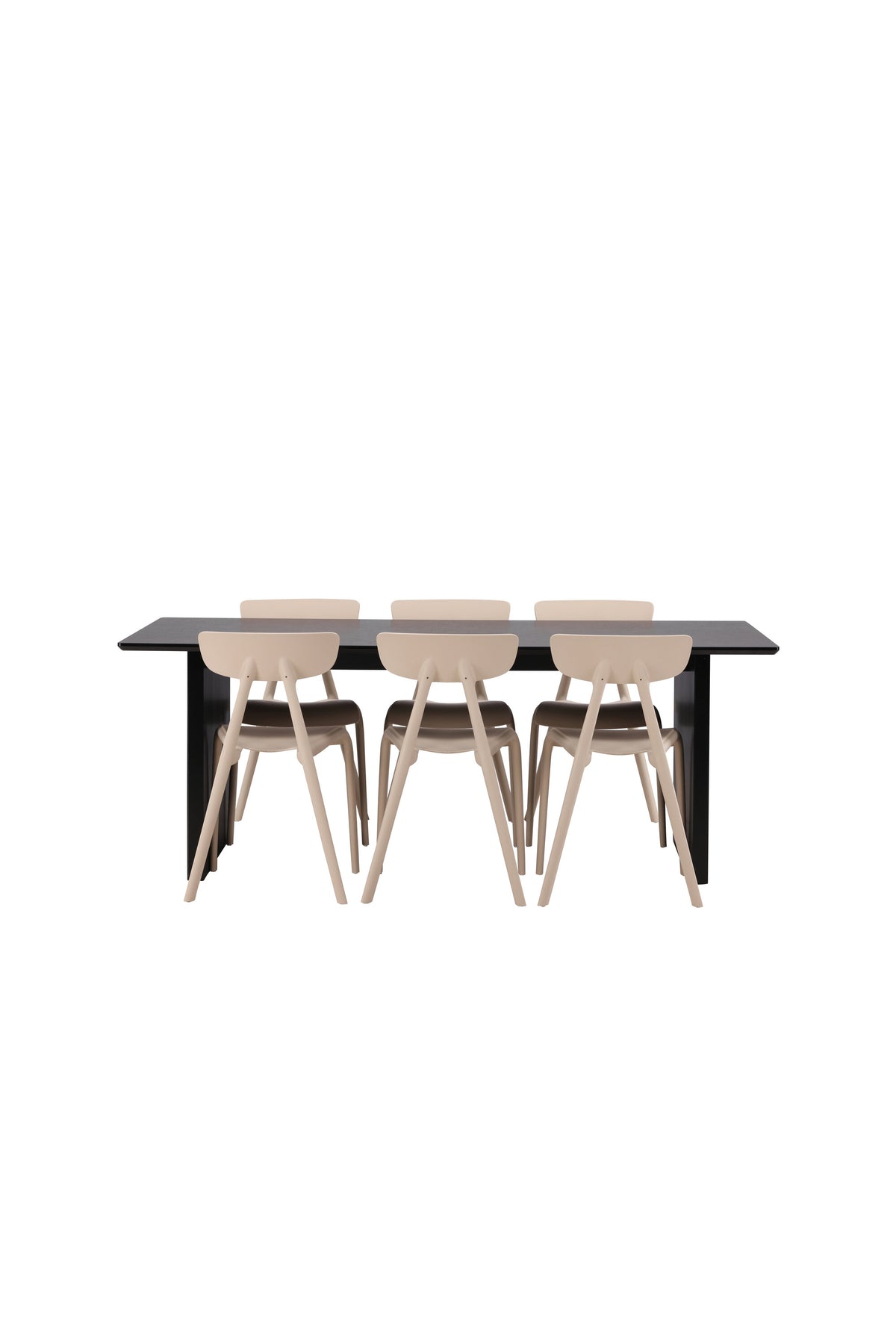 Vail Esszimmerset + Ursholmen 200cm/6St. in Beige präsentiert im Onlineshop von KAQTU Design AG. Esszimmerset ist von Venture Home