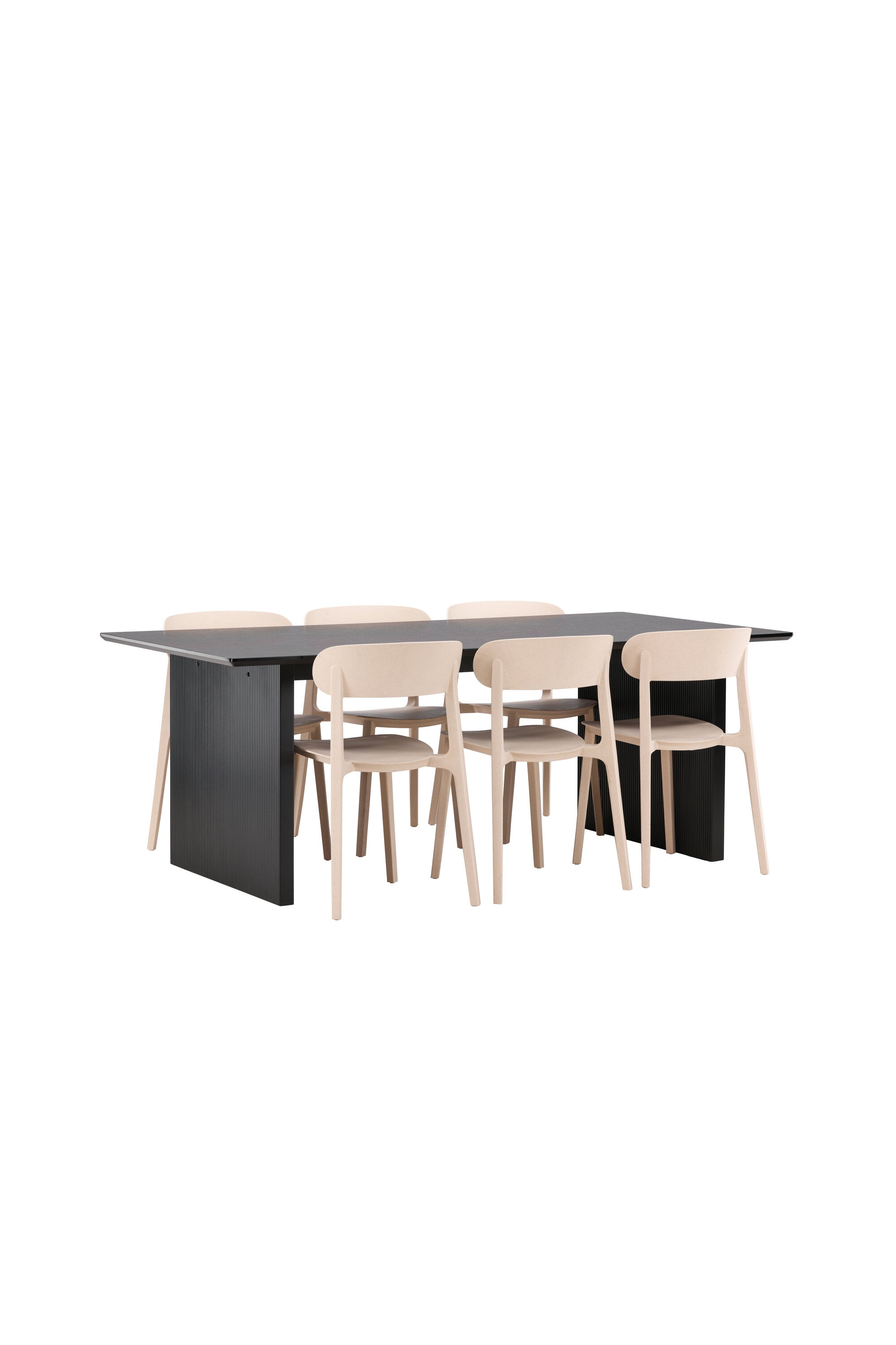 Vail Esstisch + 6 x Åstol Esszimmerstuhl in präsentiert im Onlineshop von KAQTU Design AG. Esszimmerset ist von Venture Home