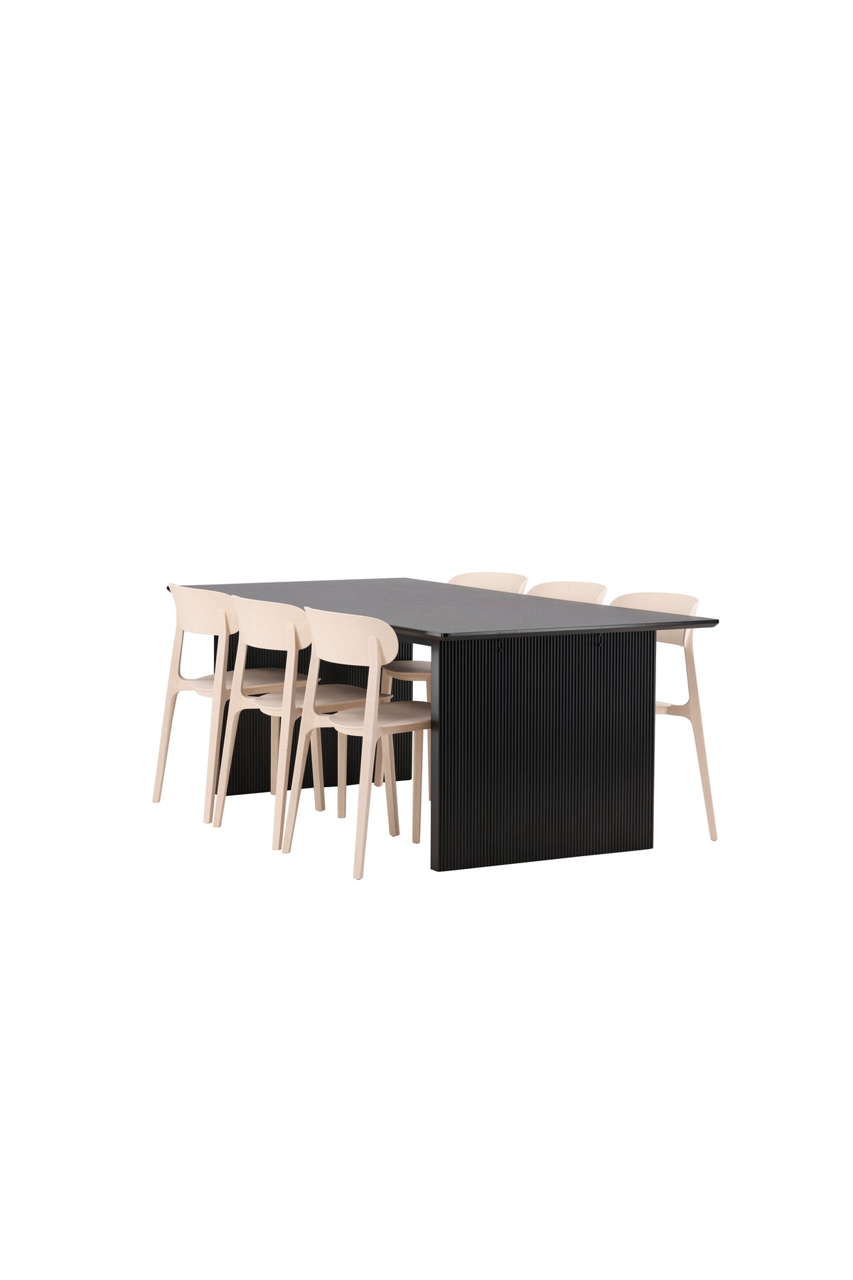 Vail Esstisch + 6 x Åstol Esszimmerstuhl in präsentiert im Onlineshop von KAQTU Design AG. Esszimmerset ist von Venture Home