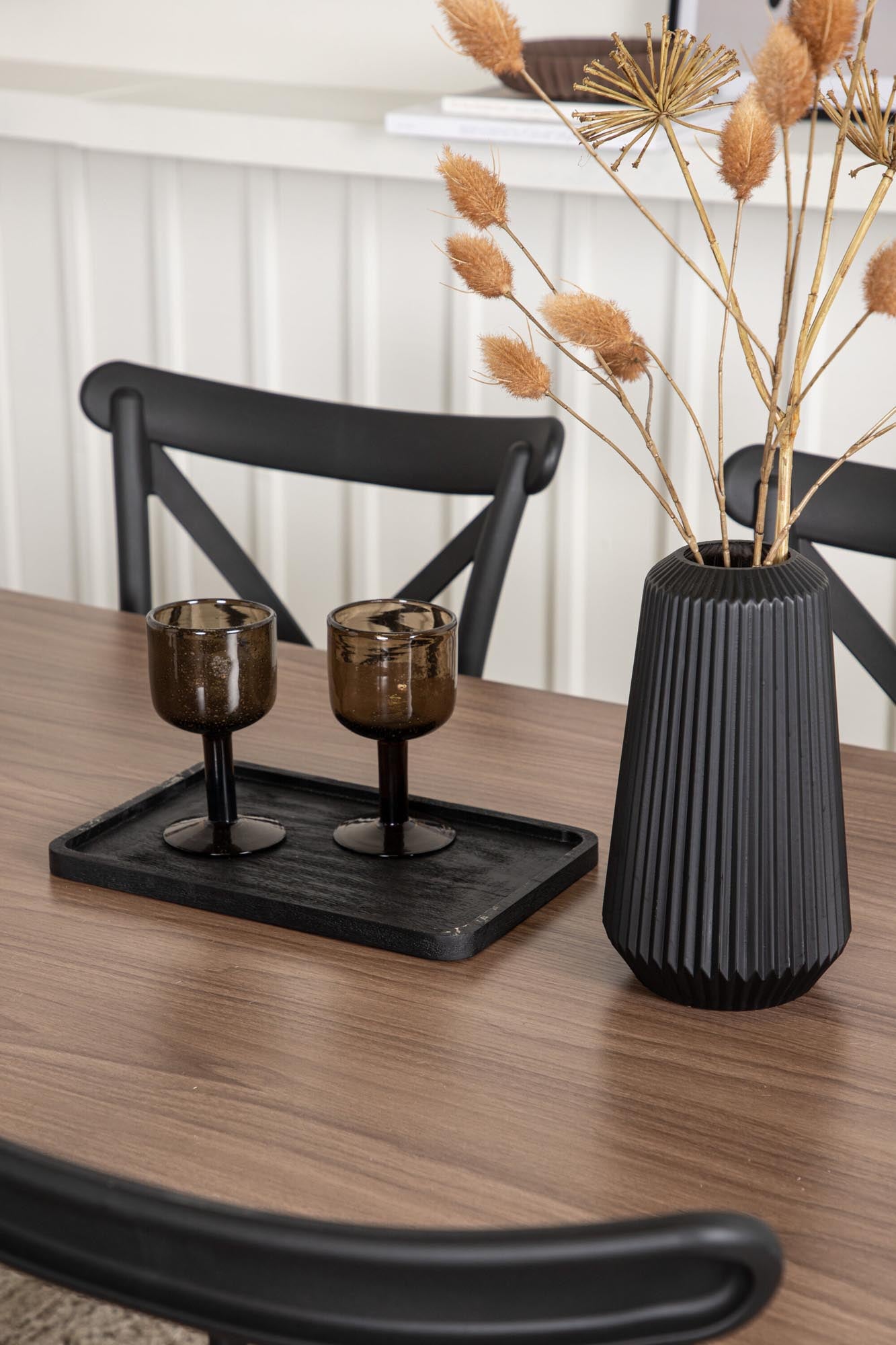 Elegantes Esszimmerset Tempe + Crosett, 140cm, 4 Stühle, von Venture Home.