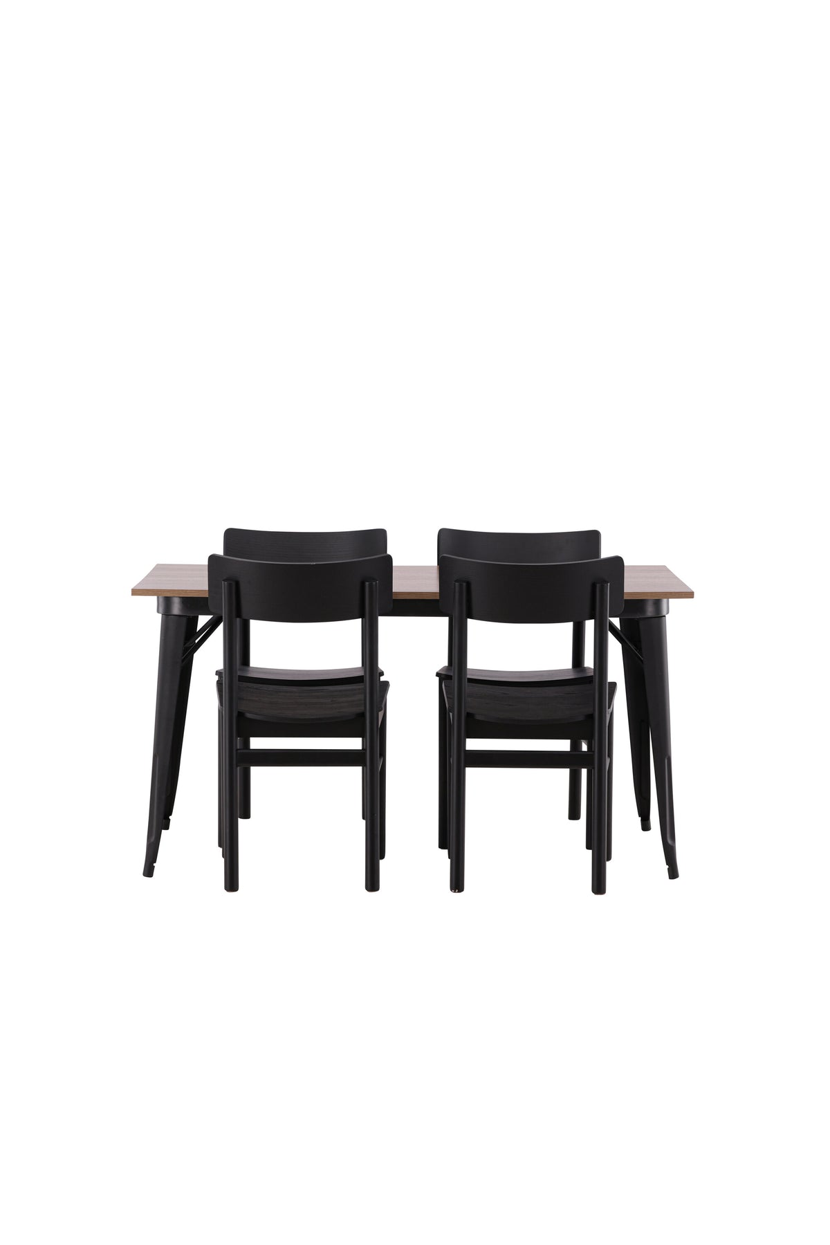 Tempe Esszimmerset + Montros 140cm/4St. in Schwarz präsentiert im Onlineshop von KAQTU Design AG. Esszimmerset ist von Venture Home