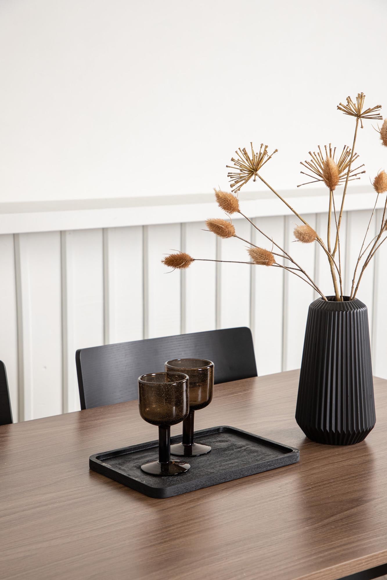 Elegantes Esszimmerset Tempe: Hochwertiger MDF-Tisch und stilvolle Holzstühle für einladende Mahlzeiten und harmonisches Wohnen.