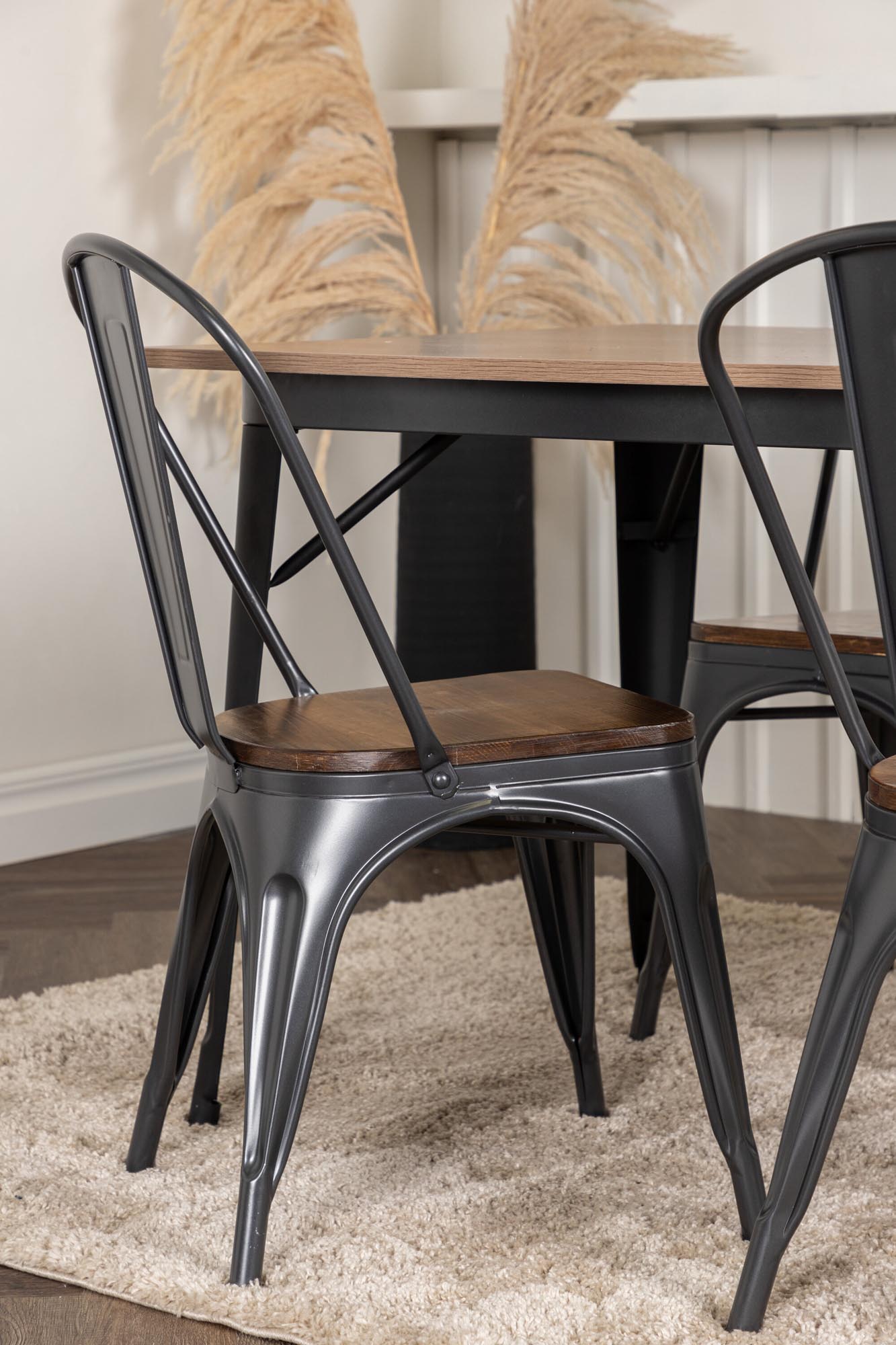 Stilvolles Tempe Esszimmerset 140cm mit 4 Stühlen von Venture Home.