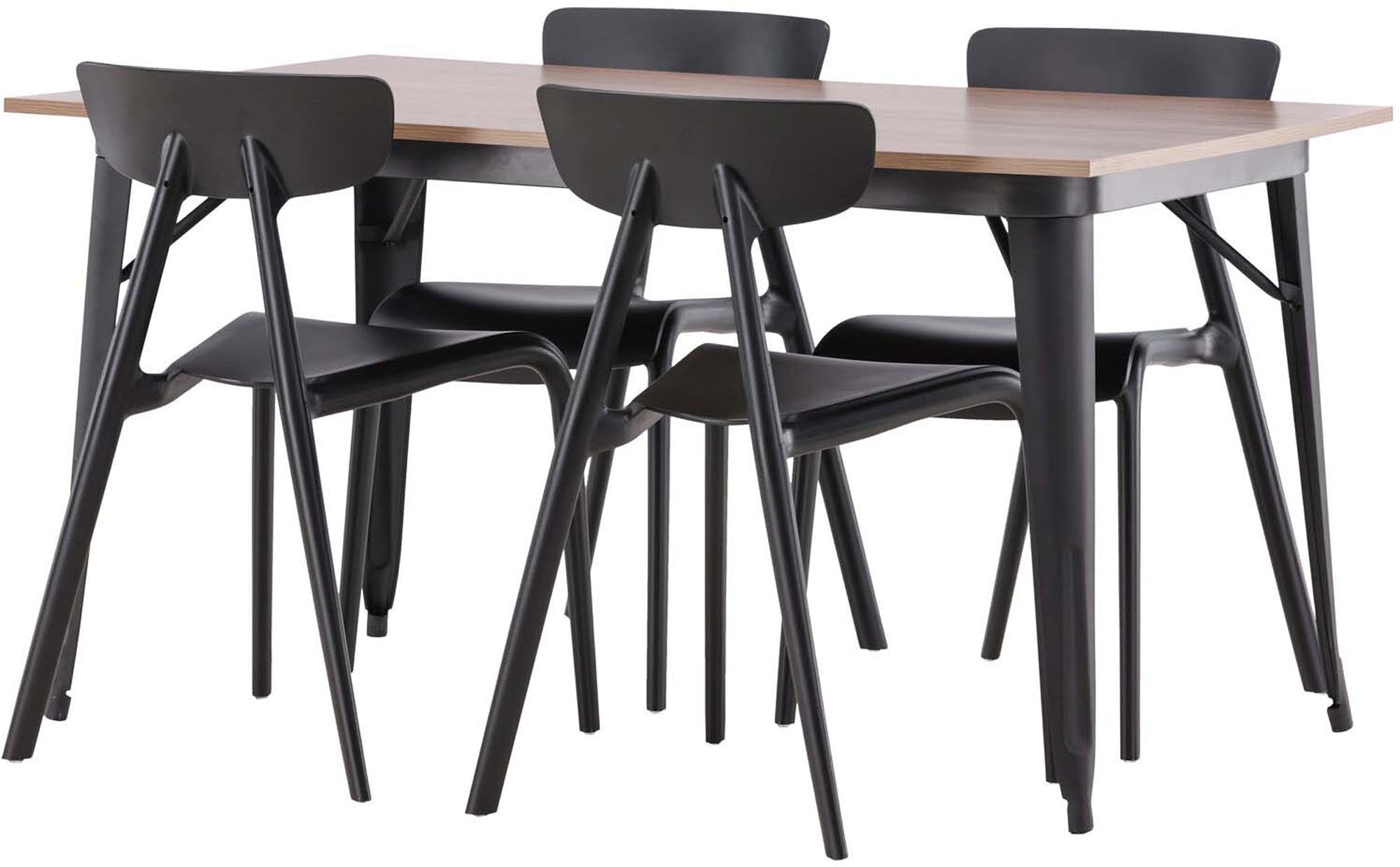 Stilvolles Tempe Esszimmerset mit eleganten Ursholmen-Stühlen. Perfekt für gemütliche Familienessen und festliche Anlässe.