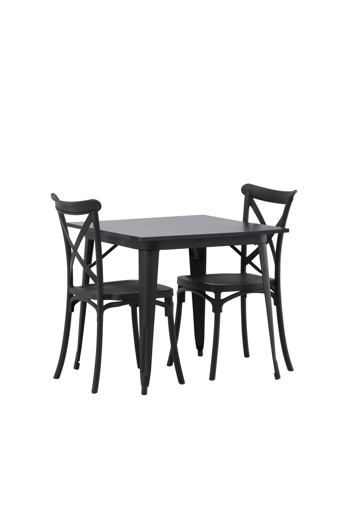 Tempe Esszimmerset + Crosett 80cm/2St. in Schwarz präsentiert im Onlineshop von KAQTU Design AG. Esszimmerset ist von Venture Home