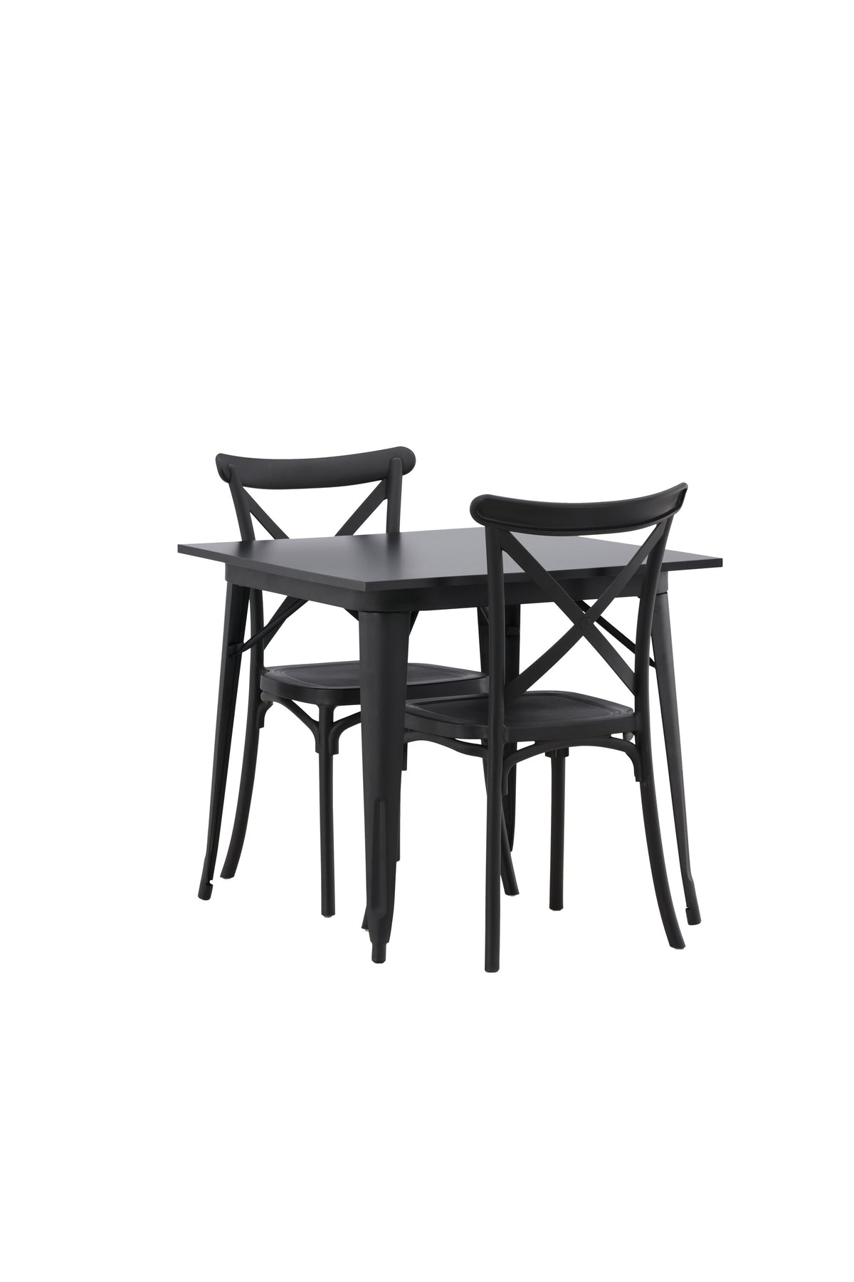 Tempe Esszimmerset + Crosett 80cm/2St. in Schwarz präsentiert im Onlineshop von KAQTU Design AG. Esszimmerset ist von Venture Home