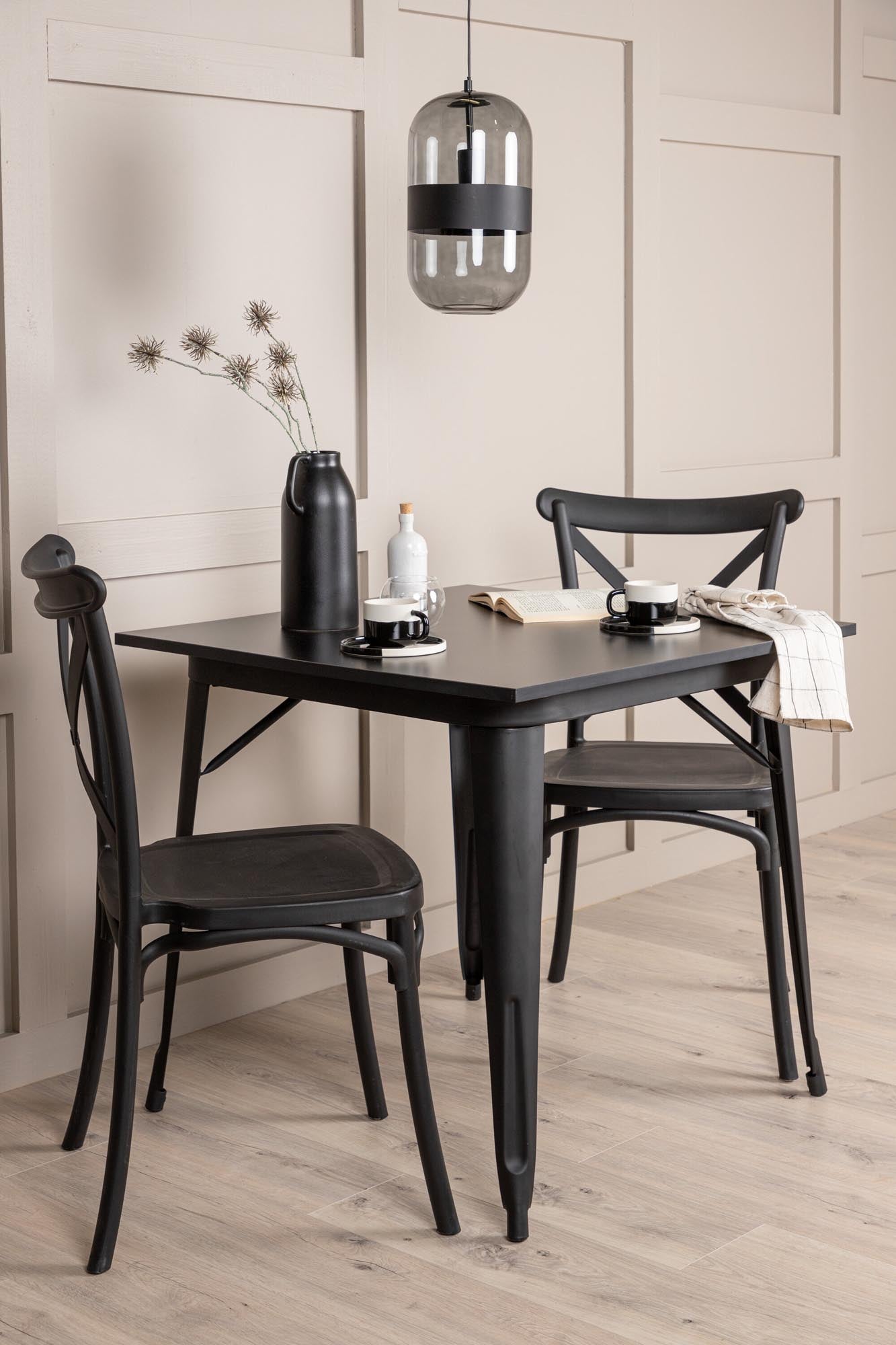 Stilvolles Esszimmerset Tempe + Crosett 80cm/2St. von Venture Home – perfekt für gemütliche Abende und kleine Wohnungen.