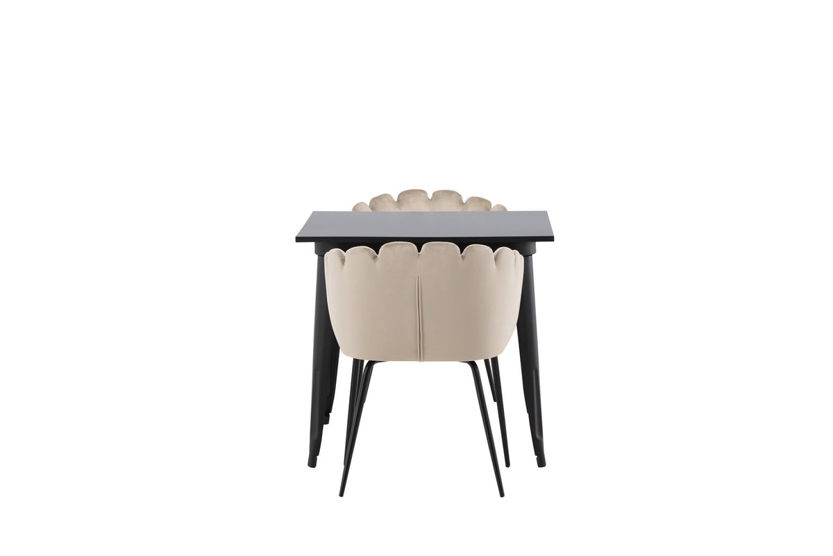 Tempe Esszimmerset + Limhamn Arm. 80cm/2St. in Beige präsentiert im Onlineshop von KAQTU Design AG. Esszimmerset ist von Venture Home