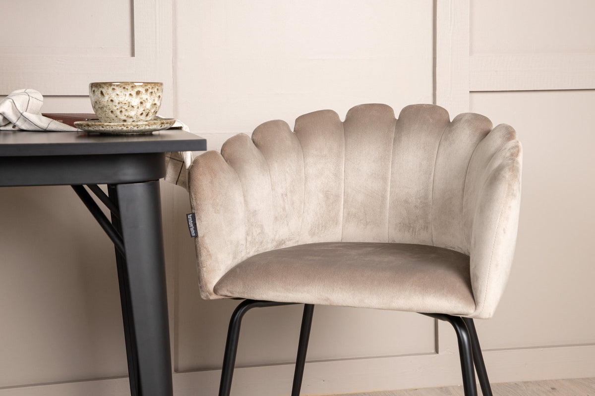 Tempe Esszimmerset + Limhamn Arm. 80cm/2St. in Beige präsentiert im Onlineshop von KAQTU Design AG. Esszimmerset ist von Venture Home