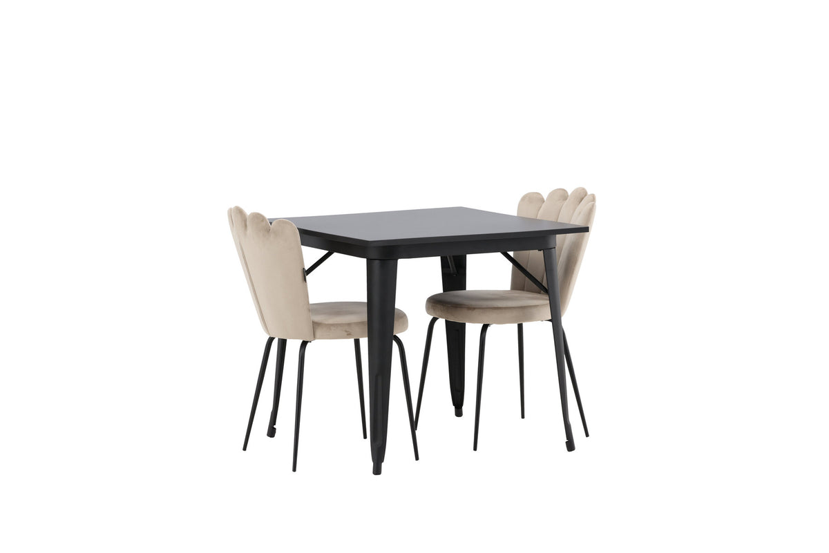 Tempe Esszimmerset + Limhamn 80cm/2St. in Beige präsentiert im Onlineshop von KAQTU Design AG. Esszimmerset ist von Venture Home