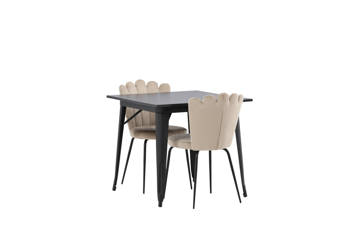 Tempe Esszimmerset + Limhamn 80cm/2St. in Beige präsentiert im Onlineshop von KAQTU Design AG. Esszimmerset ist von Venture Home