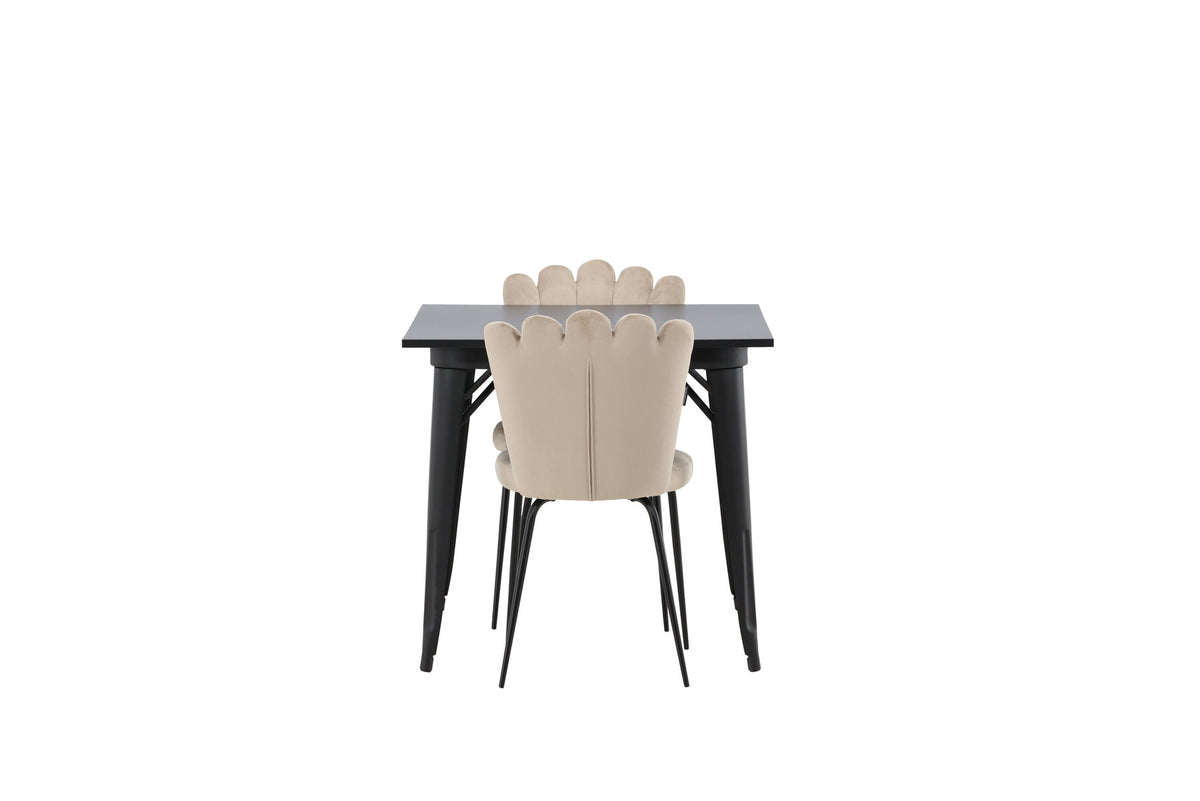 Tempe Esszimmerset + Limhamn 80cm/2St. in Beige präsentiert im Onlineshop von KAQTU Design AG. Esszimmerset ist von Venture Home