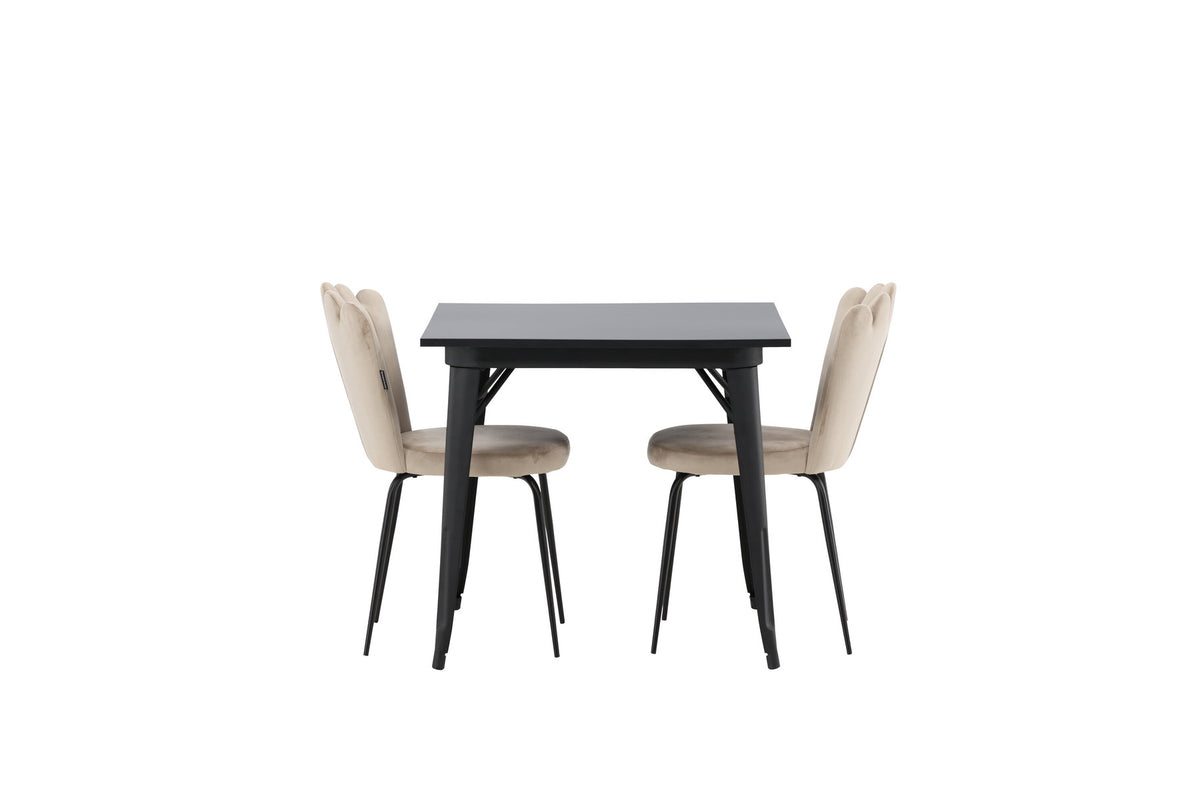Tempe Esszimmerset + Limhamn 80cm/2St. in Beige präsentiert im Onlineshop von KAQTU Design AG. Esszimmerset ist von Venture Home