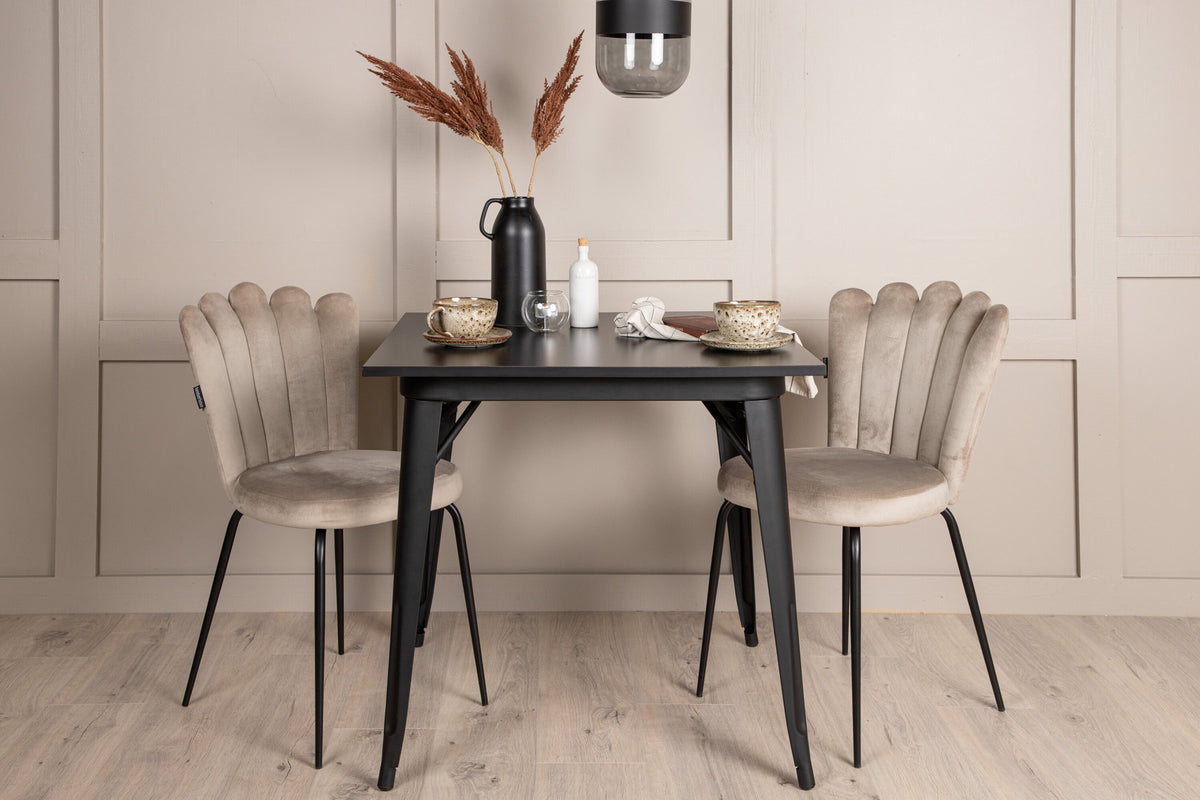 Tempe Esszimmerset + Limhamn 80cm/2St. in Beige präsentiert im Onlineshop von KAQTU Design AG. Esszimmerset ist von Venture Home