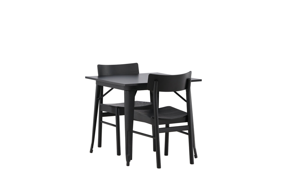 Tempe Esszimmerset + Montros 80cm/2St. in Schwarz präsentiert im Onlineshop von KAQTU Design AG. Esszimmerset ist von Venture Home