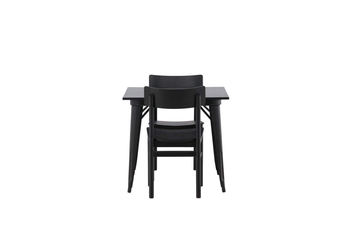 Tempe Esszimmerset + Montros 80cm/2St. in Schwarz präsentiert im Onlineshop von KAQTU Design AG. Esszimmerset ist von Venture Home