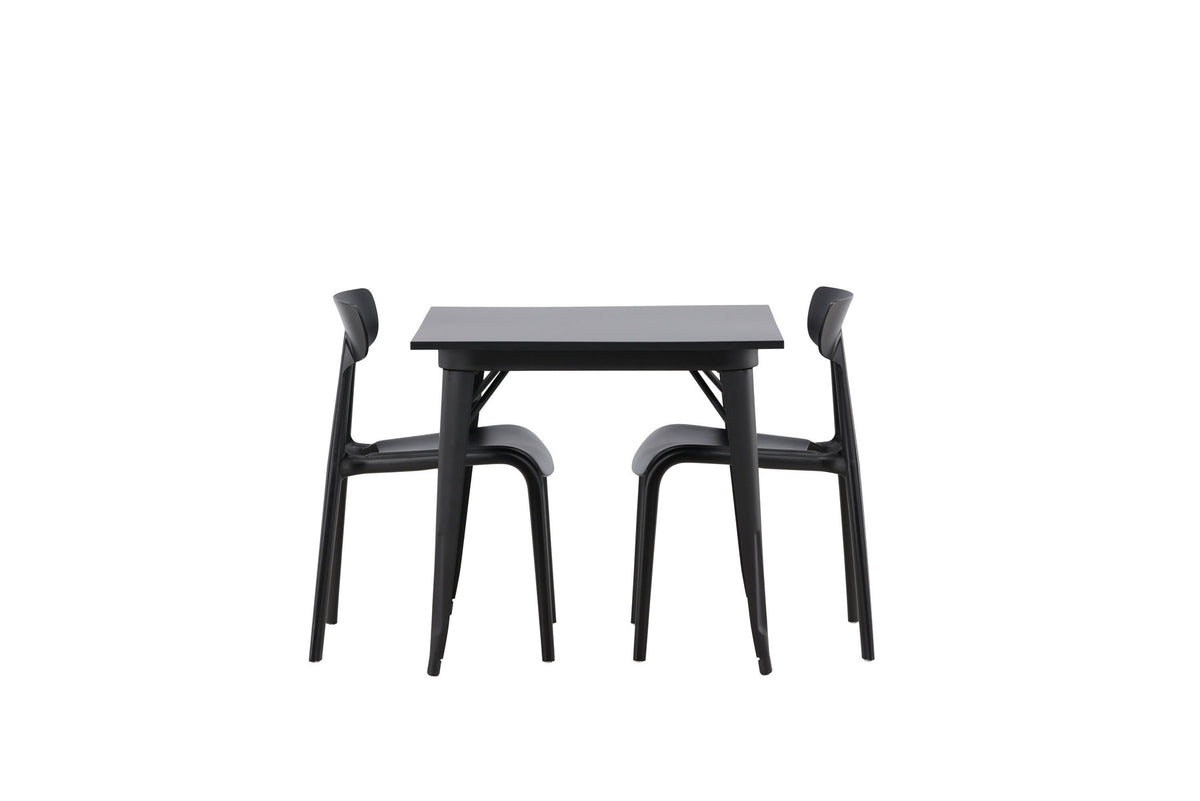 Tempe Esszimmerset + Ursholmen 80cm/2St. in Schwarz präsentiert im Onlineshop von KAQTU Design AG. Esszimmerset ist von Venture Home