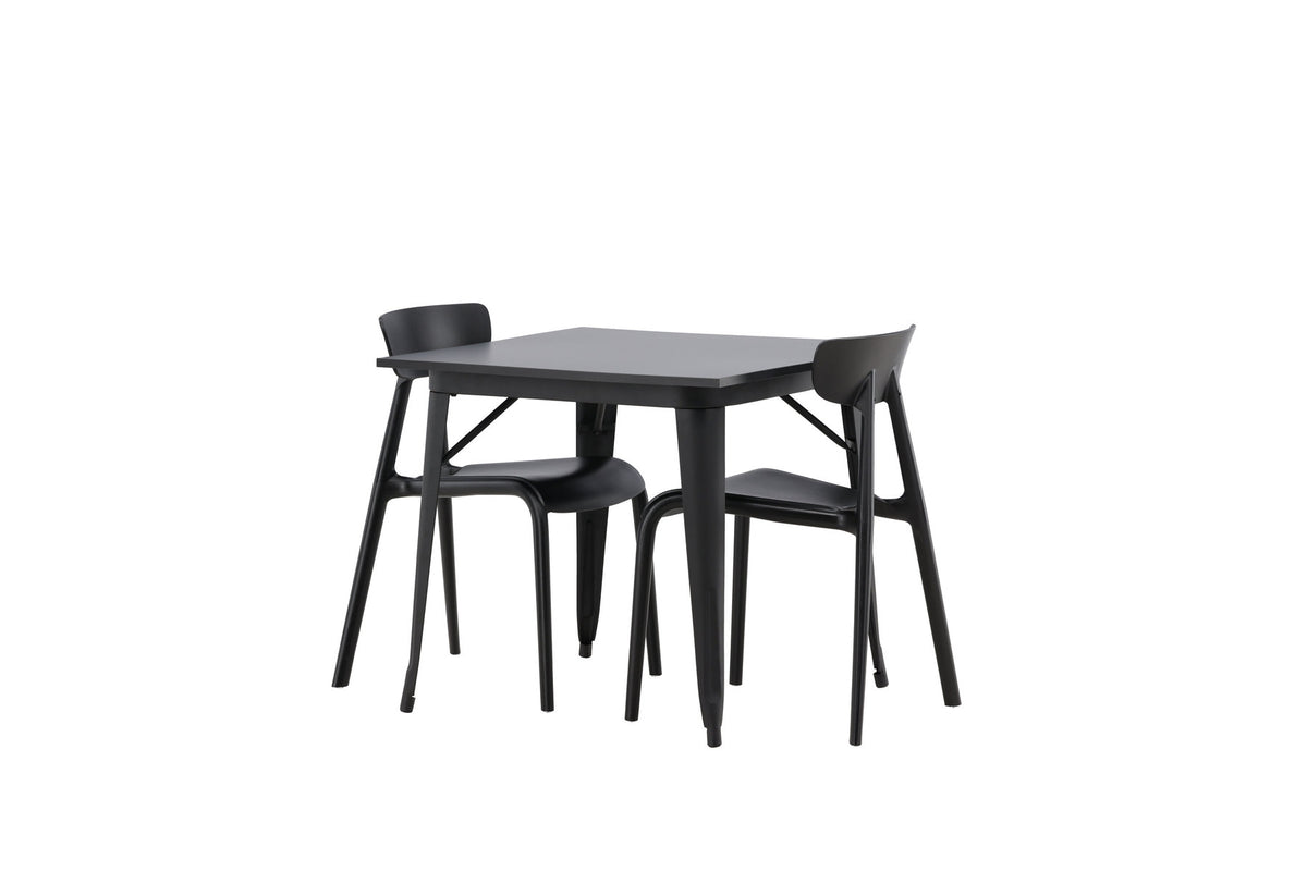 Tempe Esszimmerset + Ursholmen 80cm/2St. in Schwarz präsentiert im Onlineshop von KAQTU Design AG. Esszimmerset ist von Venture Home