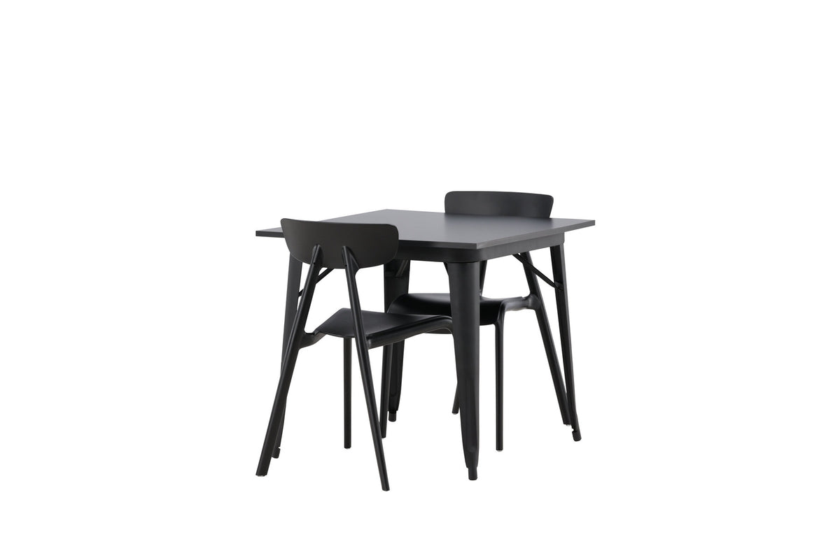 Tempe Esszimmerset + Ursholmen 80cm/2St. in Schwarz präsentiert im Onlineshop von KAQTU Design AG. Esszimmerset ist von Venture Home