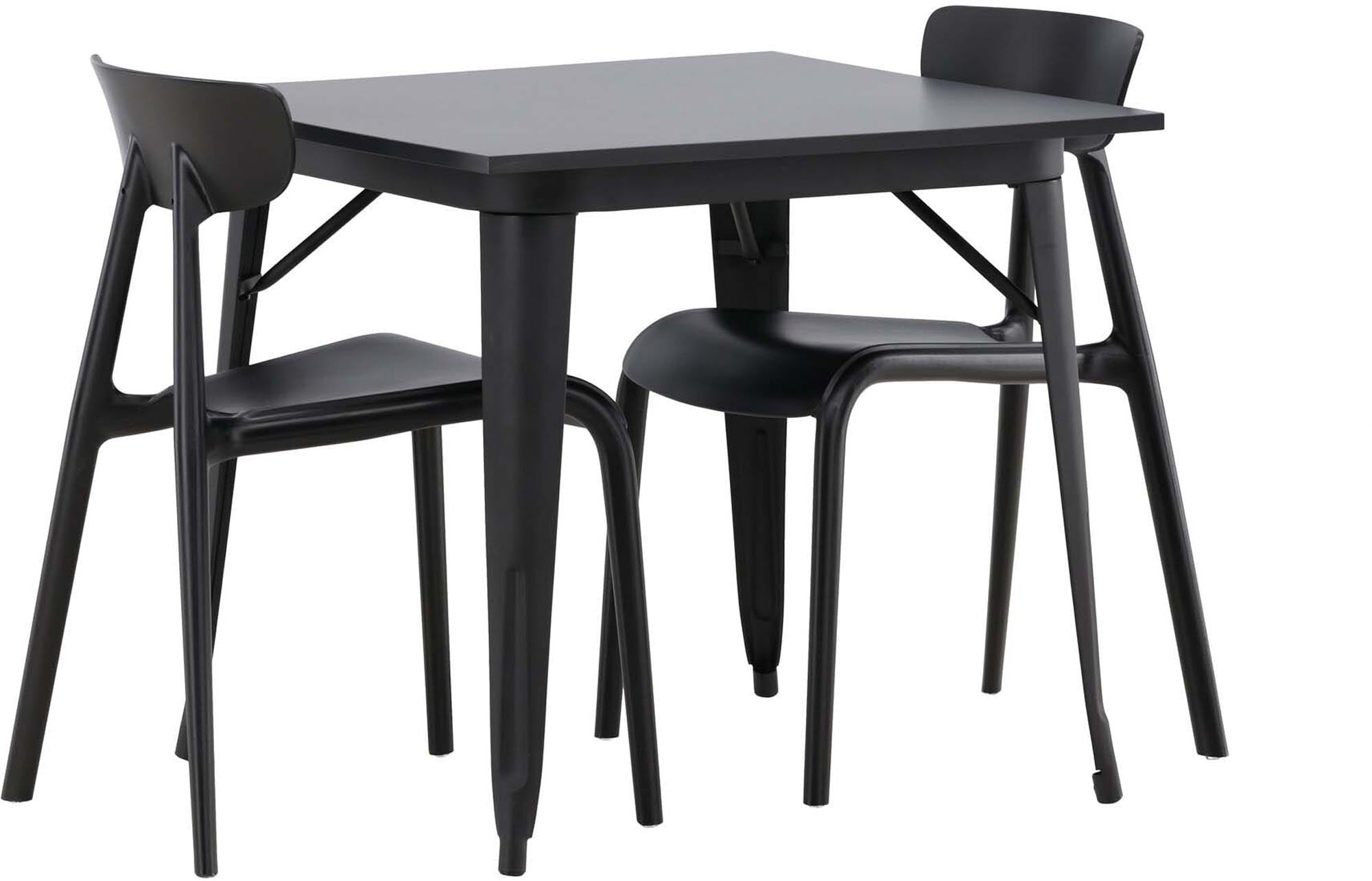 Stilvolles Esszimmerset Tempe mit Ursholmen-Stühlen. Ideal für kleine Küchen, vereint skandinavisches Design mit hohem Komfort und Funktionalität.