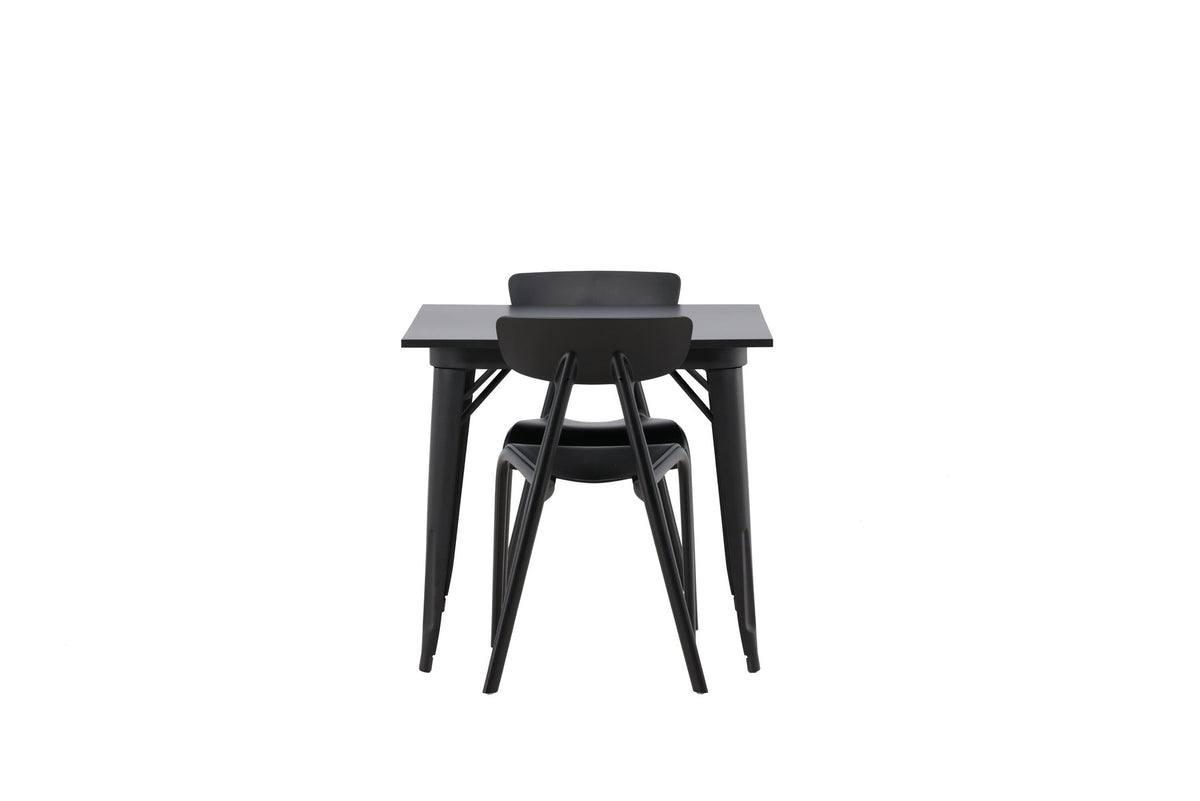 Tempe Esszimmerset + Ursholmen 80cm/2St. in Schwarz präsentiert im Onlineshop von KAQTU Design AG. Esszimmerset ist von Venture Home