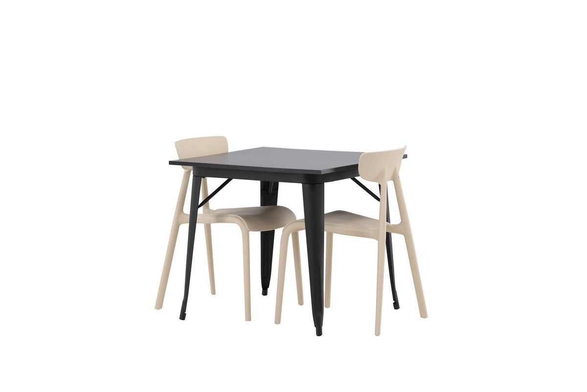 Tempe Esszimmerset + Ursholmen 80cm/2St. in Beige präsentiert im Onlineshop von KAQTU Design AG. Esszimmerset ist von Venture Home