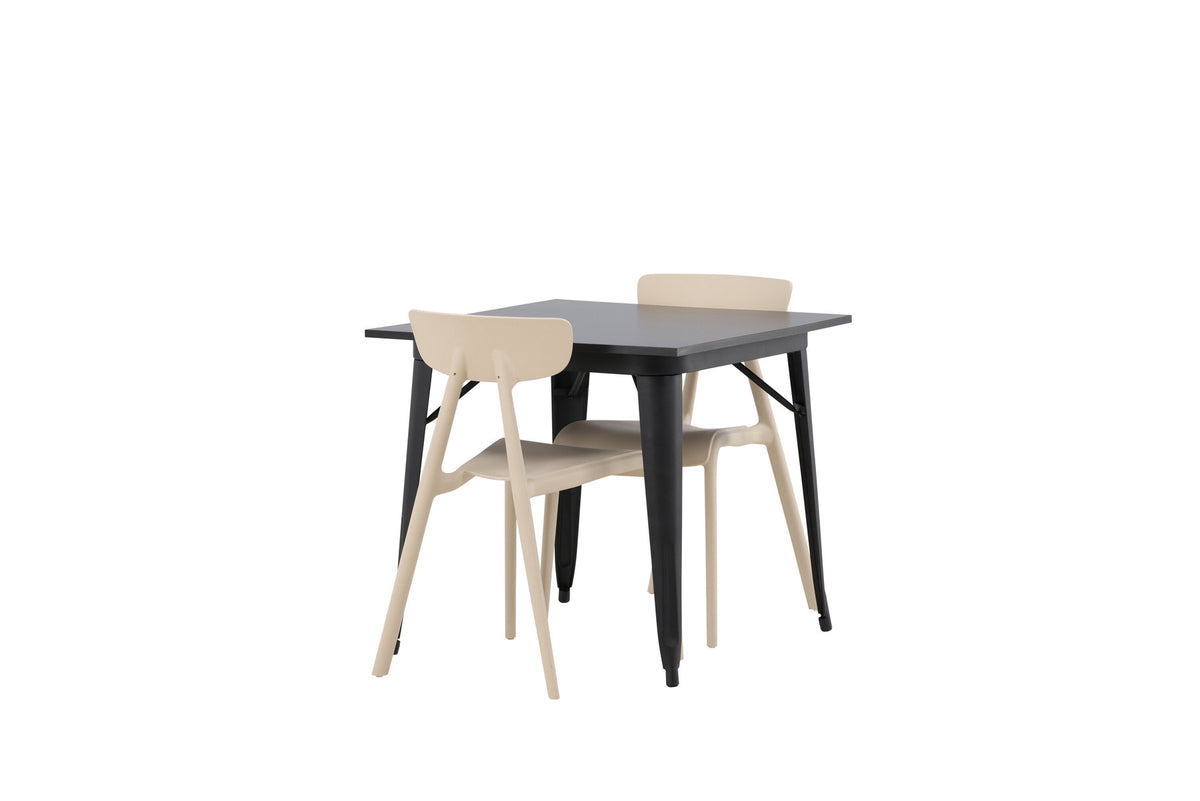Tempe Esszimmerset + Ursholmen 80cm/2St. in Beige präsentiert im Onlineshop von KAQTU Design AG. Esszimmerset ist von Venture Home