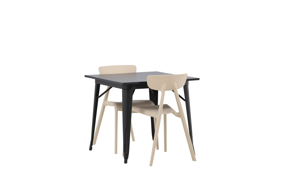 Tempe Esszimmerset + Ursholmen 80cm/2St. in Beige präsentiert im Onlineshop von KAQTU Design AG. Esszimmerset ist von Venture Home