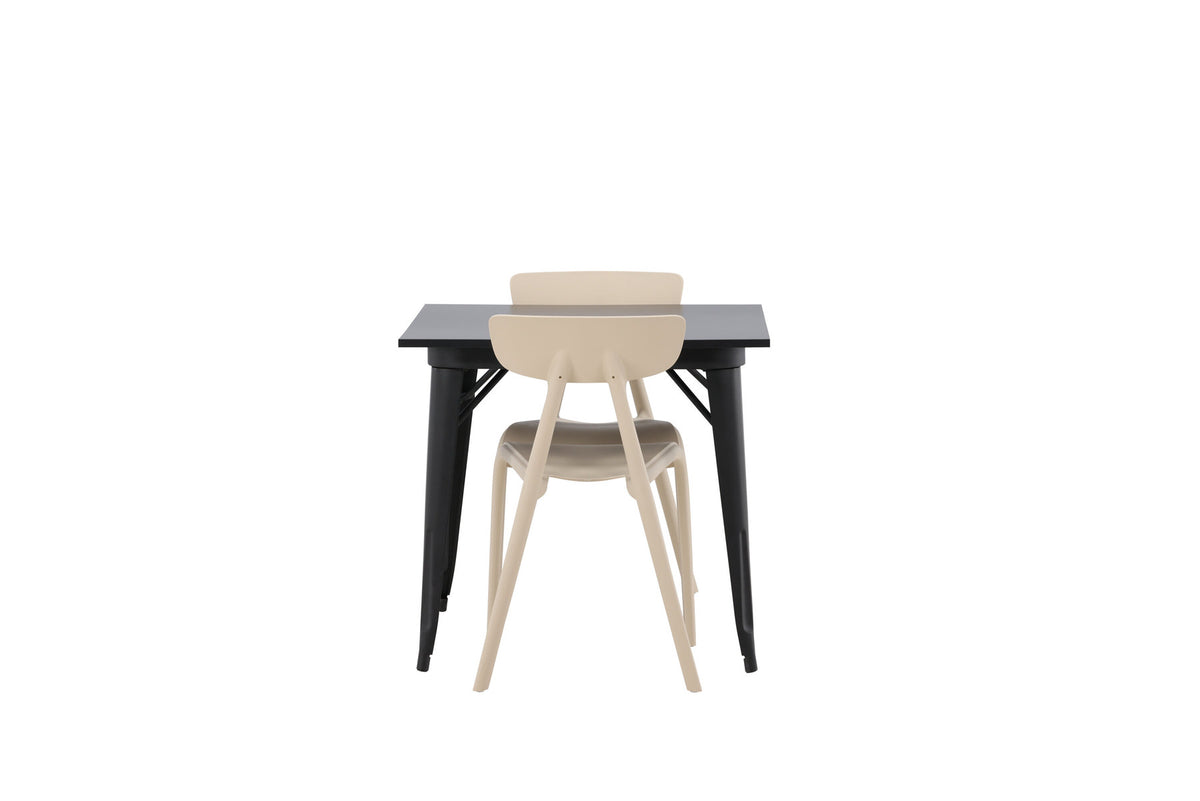 Tempe Esszimmerset + Ursholmen 80cm/2St. in Beige präsentiert im Onlineshop von KAQTU Design AG. Esszimmerset ist von Venture Home