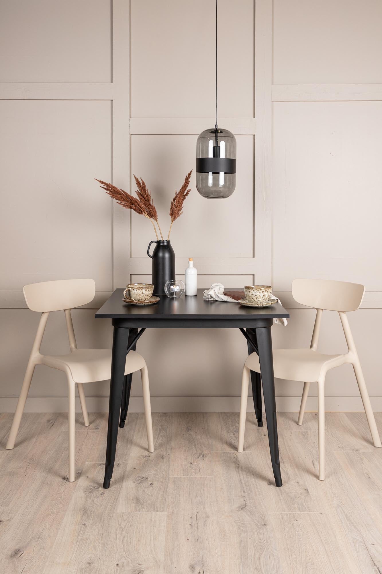 Stilvolles Esszimmerset Tempe mit 80cm Ursholmen-Stühlen von Venture Home. Ideal für kleine Küchen, skandinavisches Design, hoher Komfort.