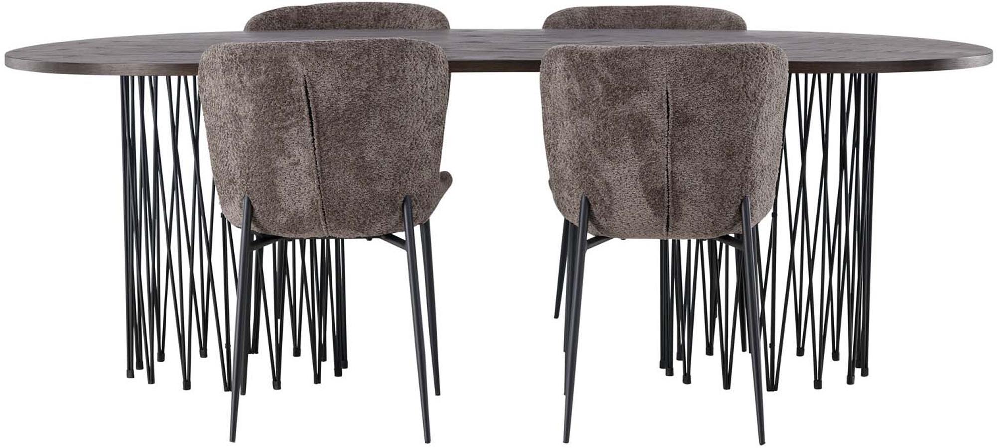 Luxuriöses Stone Esszimmerset, ideal für stilvolle Dinnerabende.