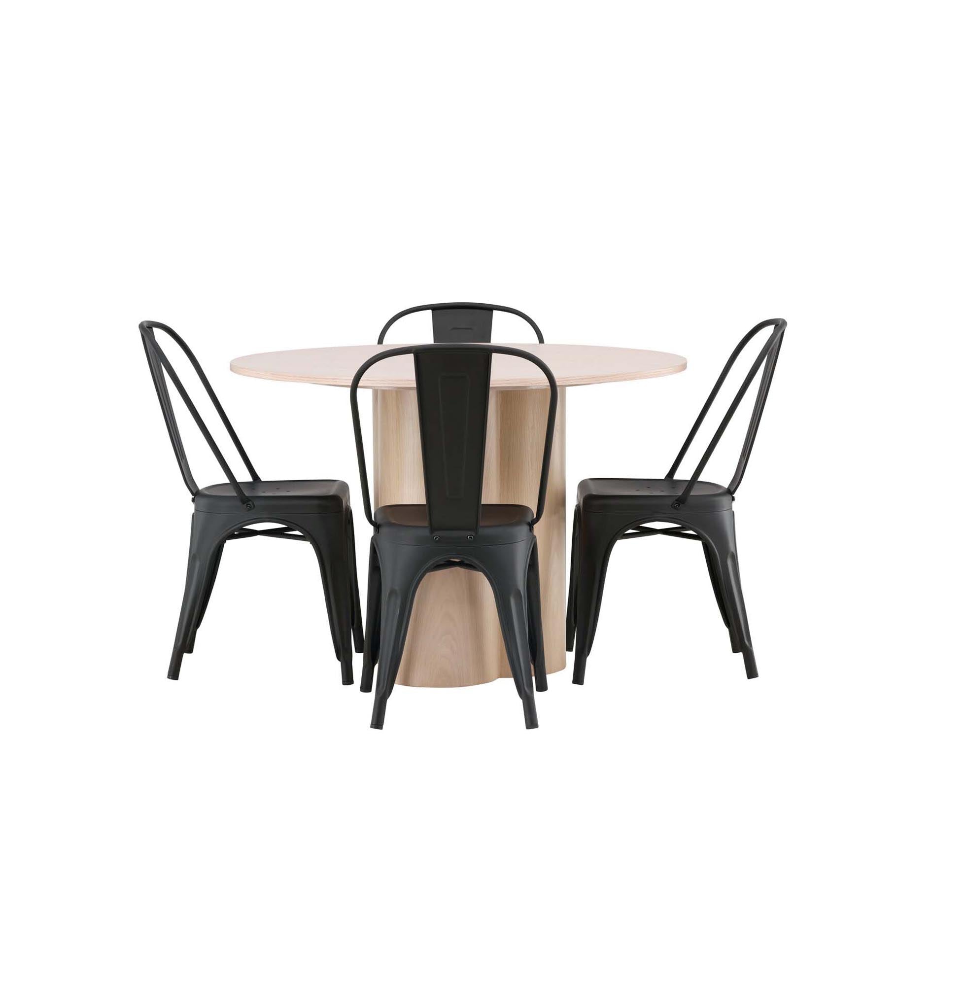 Modernes Olivia Esszimmer Set: Runde Eleganz für Ihr Zuhause.