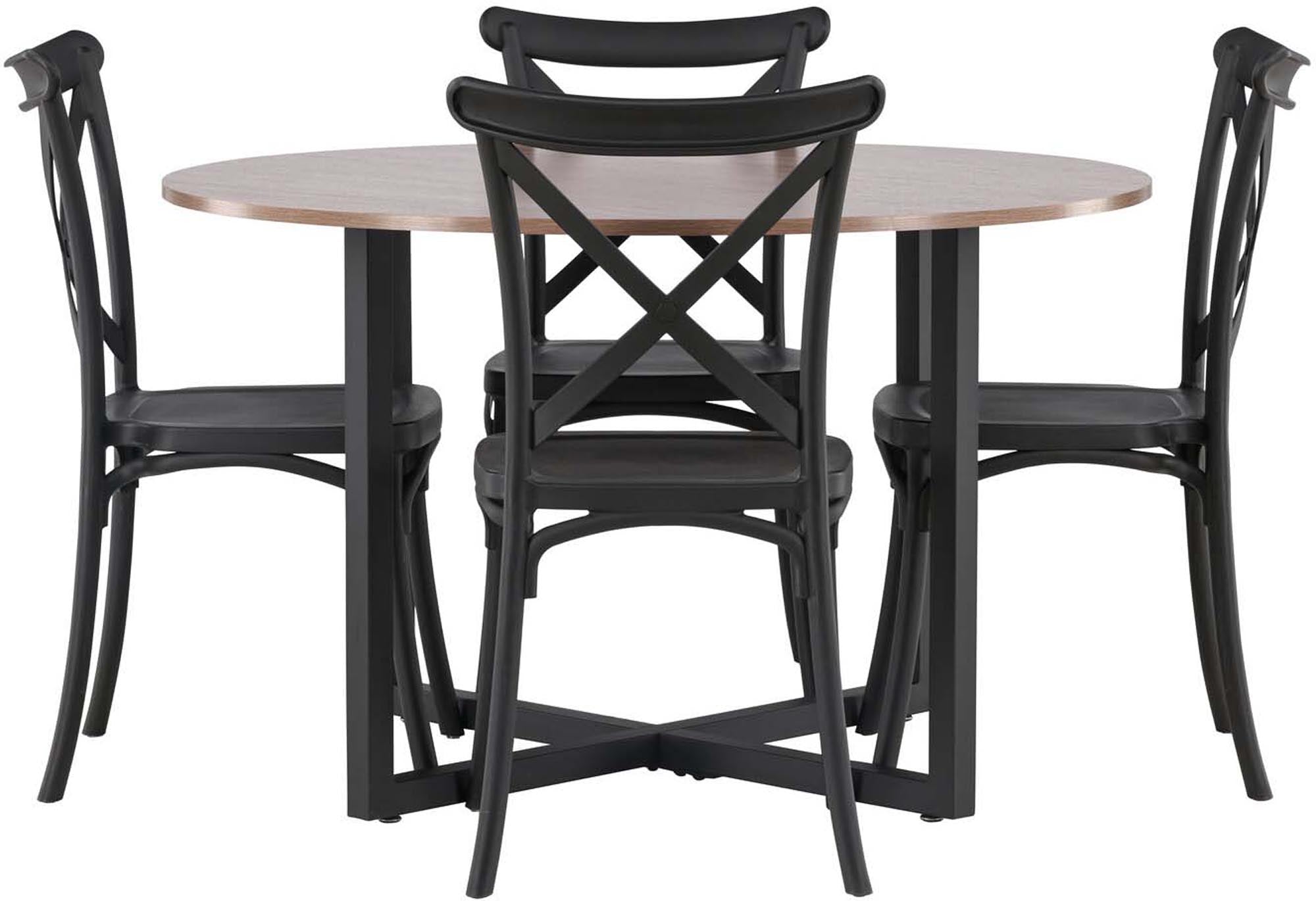 Entdecken Sie das Durango Esszimmerset + Crosett ⌀120cm/4St. von Venture Home – elegantes Design, hochwertige Materialien und optimaler Sitzkomfort für Ihr Esszimmer.