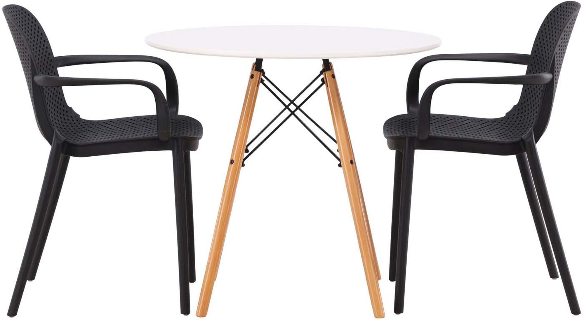 Entdecken Sie das elegante Danburi Esszimmerset mit Baltimore Tisch und komfortablen Stühlen – ideal für stilvolle Essmomente in jedem Zuhause.