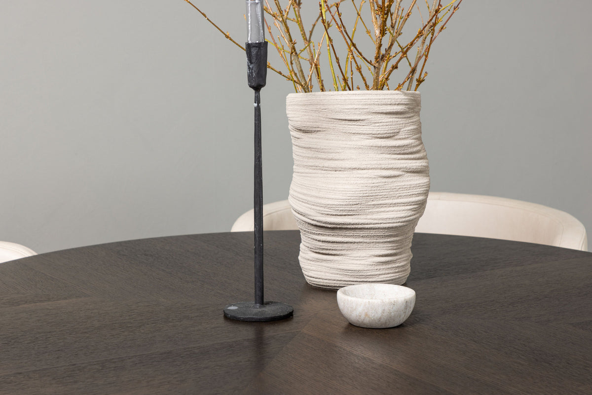 Esszimmerset Copenhagen + Simrishamn ⌀115cm/4St. in Mocca / Beige / Schwarz präsentiert im Onlineshop von KAQTU Design AG. Esszimmerset ist von Venture Home