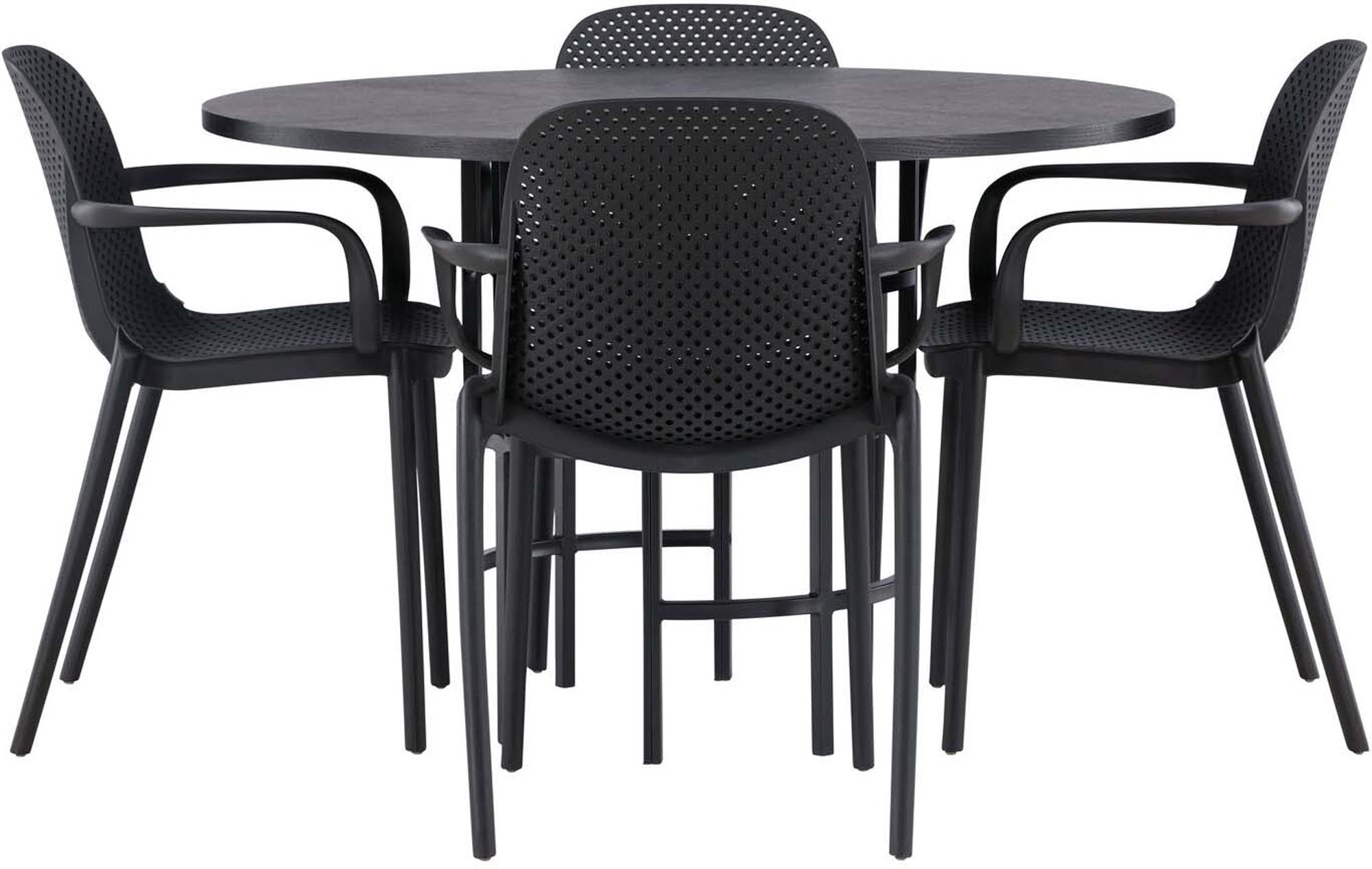 Entdecken Sie das Esszimmerset Copenhagen + Baltimore von Venture Home: moderner Esstisch und komfortable Stühle für stilvolle Essbereiche.