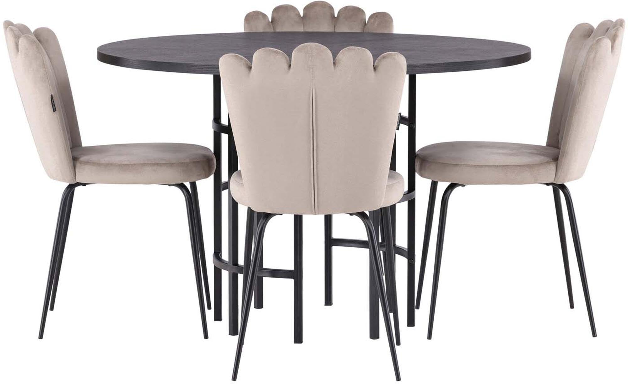 Stilvolles Esszimmerset Copenhagen + Limhamn Light: Moderner Esstisch und bequeme Stühle für gesellige Abende in elegantem Ambiente.