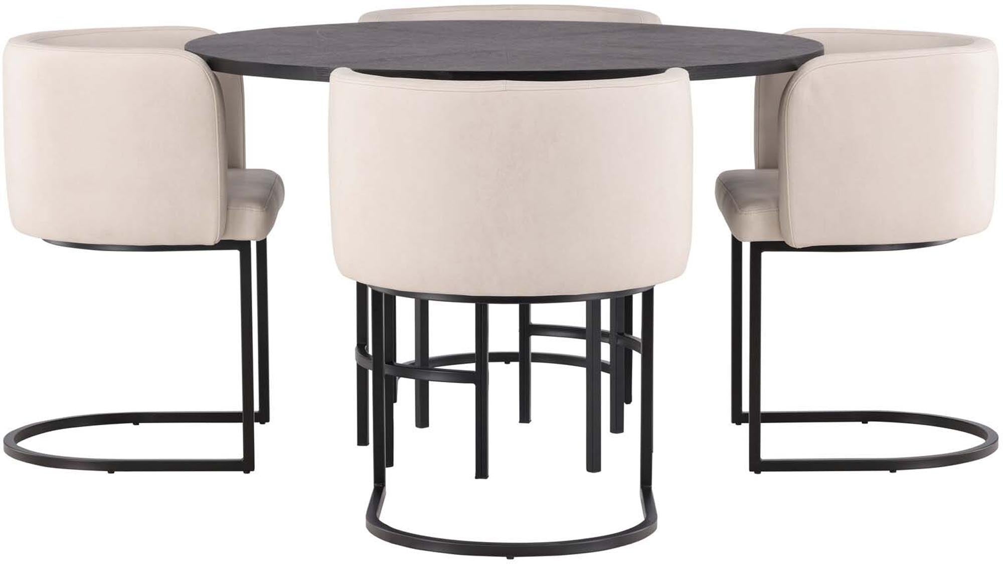 Stilvolles Esszimmerset Copenhagen + Simrishamn: Eleganter Tisch und bequeme Stühle für unvergessliche Momente im Essbereich.