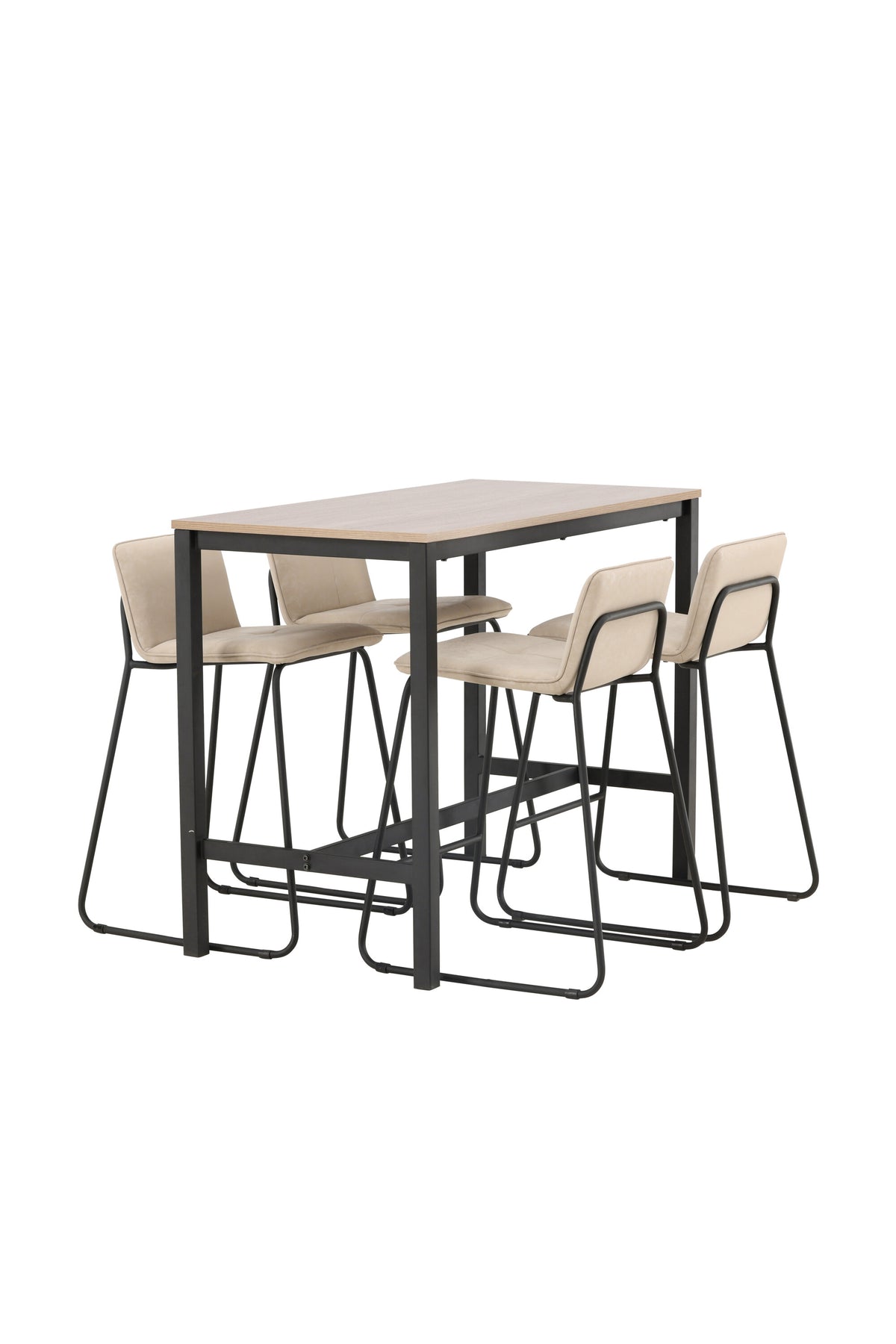 Camden Barset + Bisbee 120cm/4St. in Beige, Schwarz präsentiert im Onlineshop von KAQTU Design AG. Bartischset ist von Venture Home