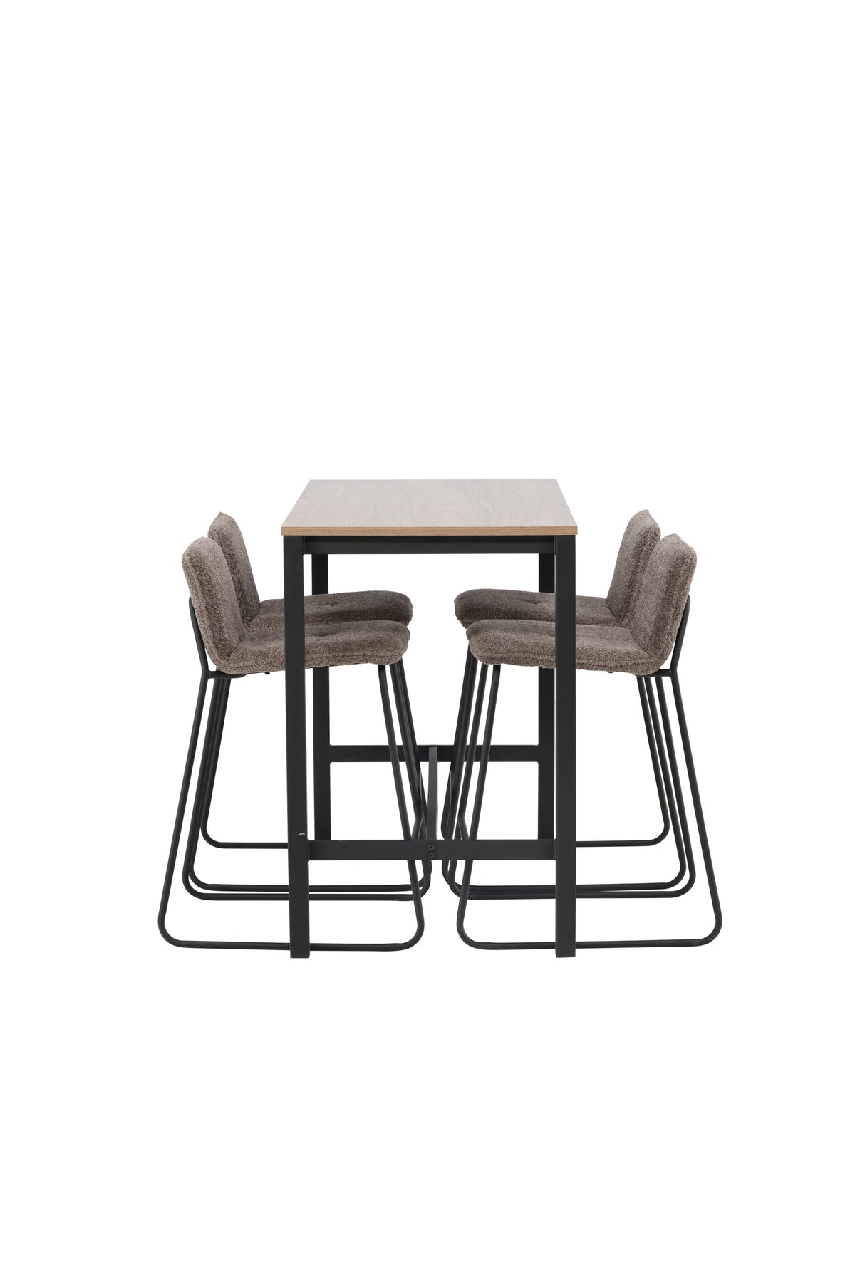 Camden Barset + Bisbee 120cm/4St. in Schwarz, Dunkelgrau präsentiert im Onlineshop von KAQTU Design AG. Bartischset ist von Venture Home