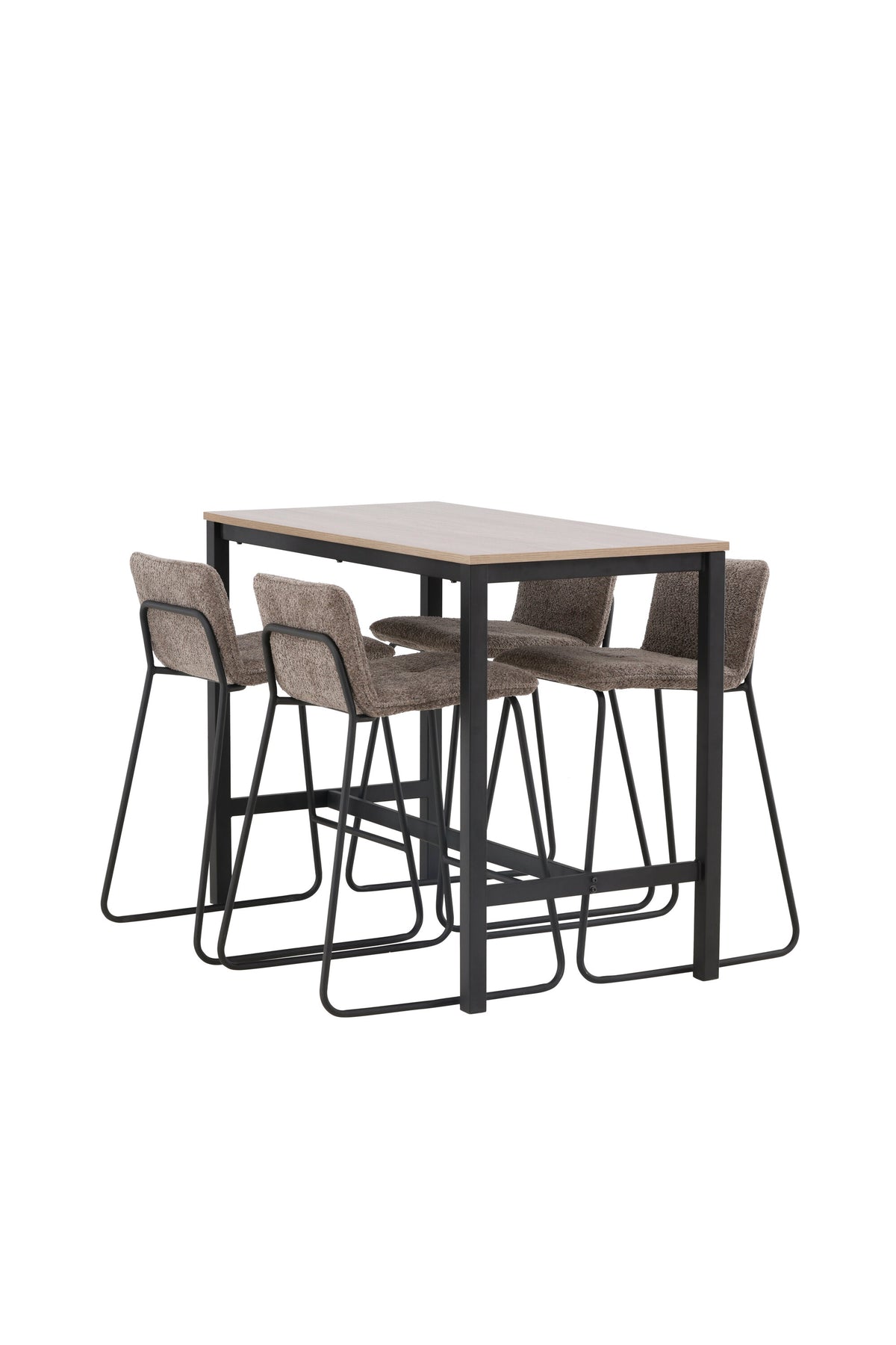 Camden Barset + Bisbee 120cm/4St. in Schwarz, Dunkelgrau präsentiert im Onlineshop von KAQTU Design AG. Bartischset ist von Venture Home