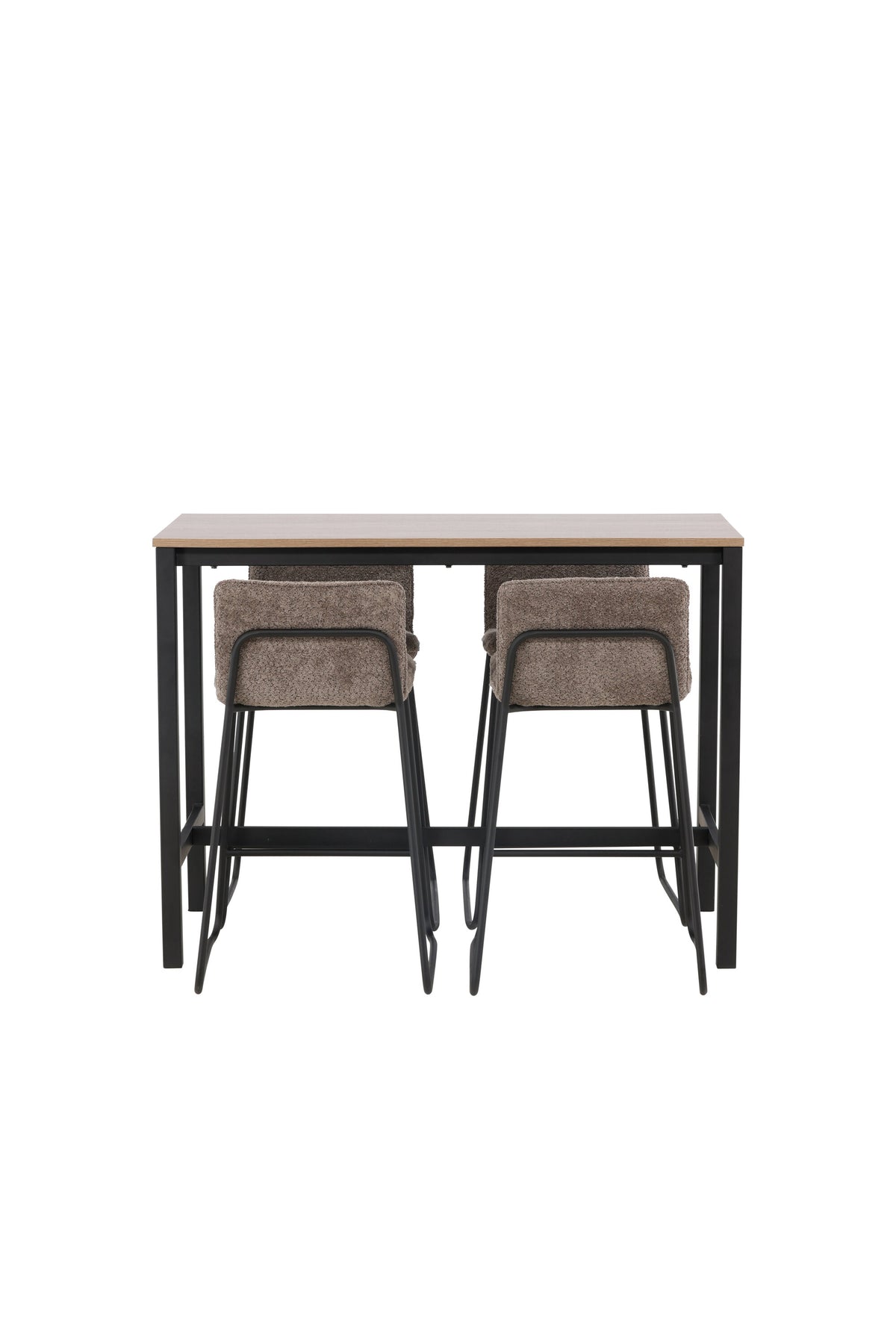 Camden Barset + Bisbee 120cm/4St. in Schwarz, Dunkelgrau präsentiert im Onlineshop von KAQTU Design AG. Bartischset ist von Venture Home