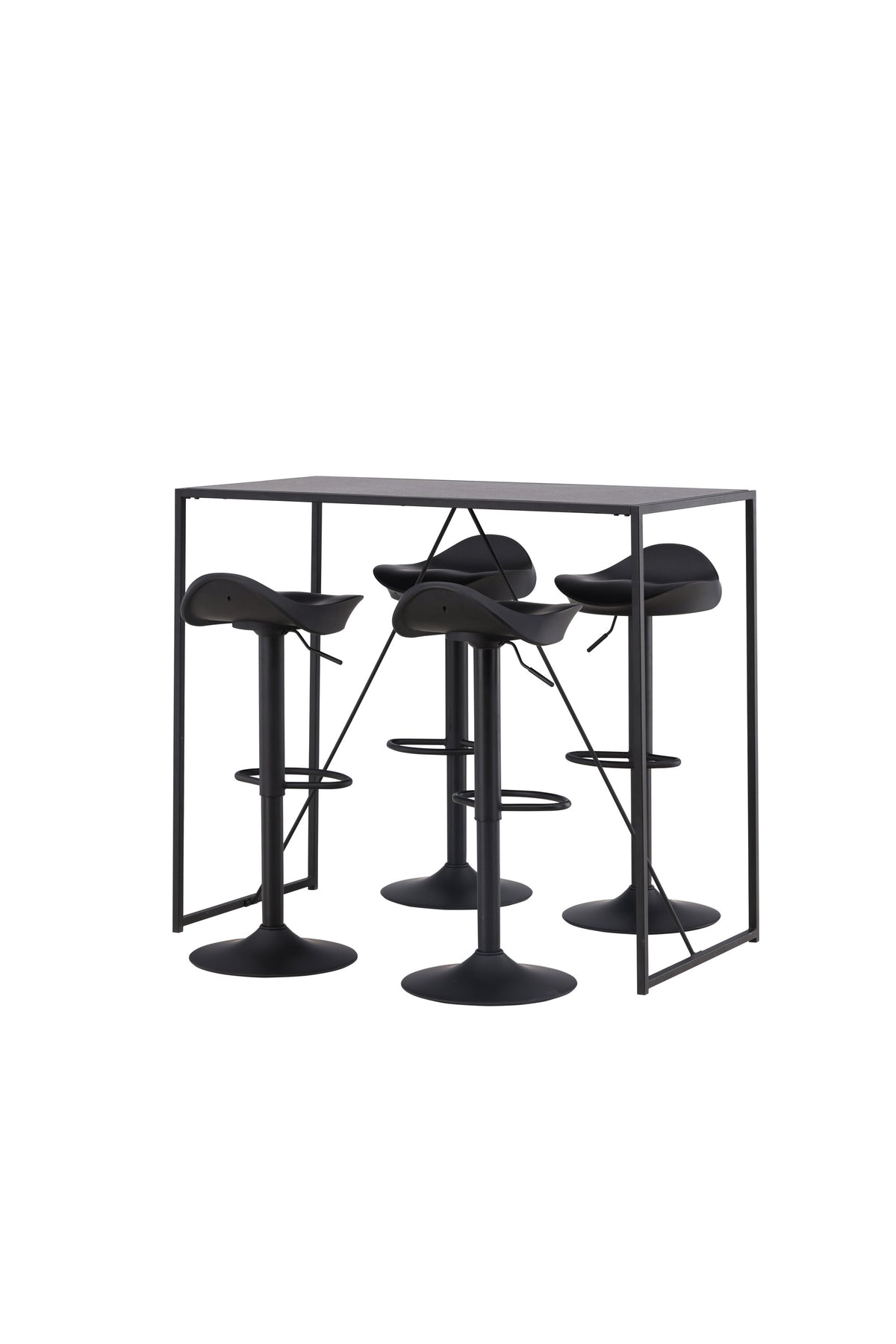 Brea Barset + Adesto 120cm/4St. in Schwarz präsentiert im Onlineshop von KAQTU Design AG. Bartischset ist von Venture Home