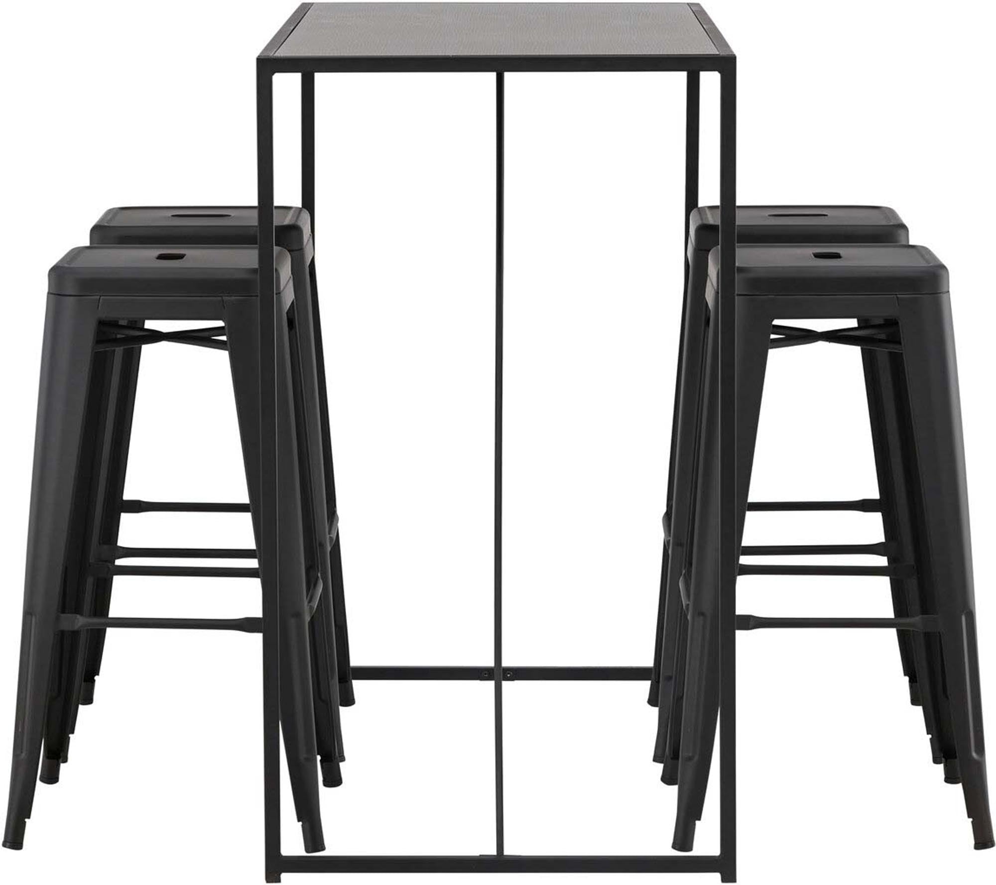 Entdecken Sie das Brea Barset + Tempe 120cm – eine harmonische Kombination aus modernen Barhockern und einem eleganten Bartisch, perfekt für gesellige Momente.