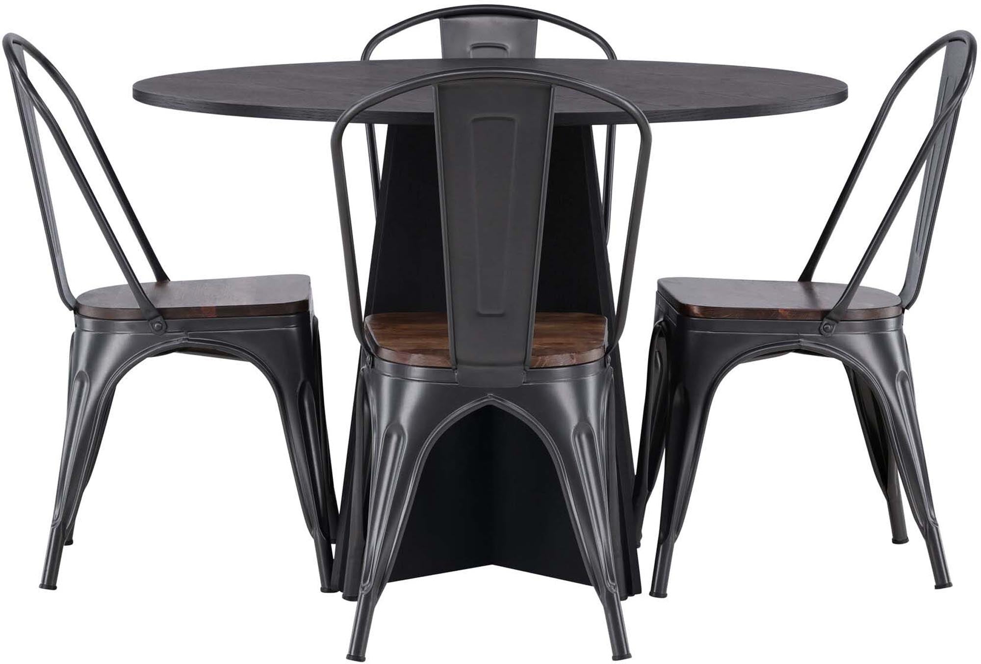 Elegantes Esszimmerset Bootcut mit rundem Tempe Tisch von Venture Home.