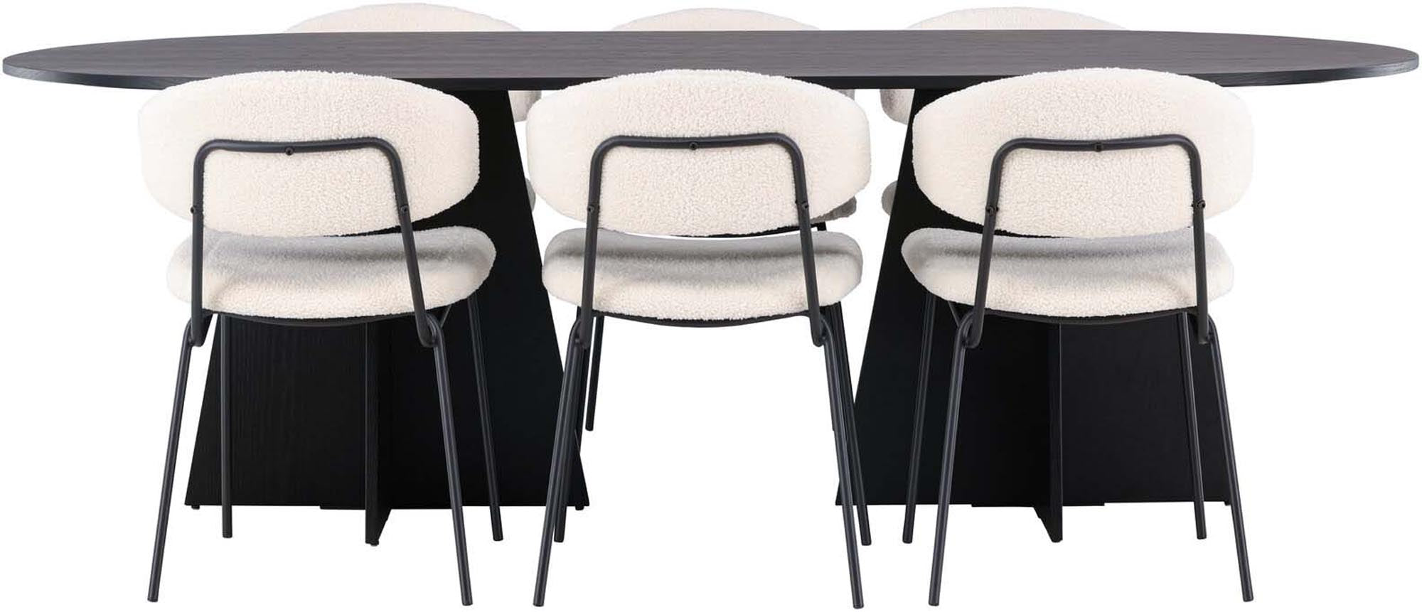 Stilvolles Bootcut Esszimmerset 230cm für 6 von Venture Home.