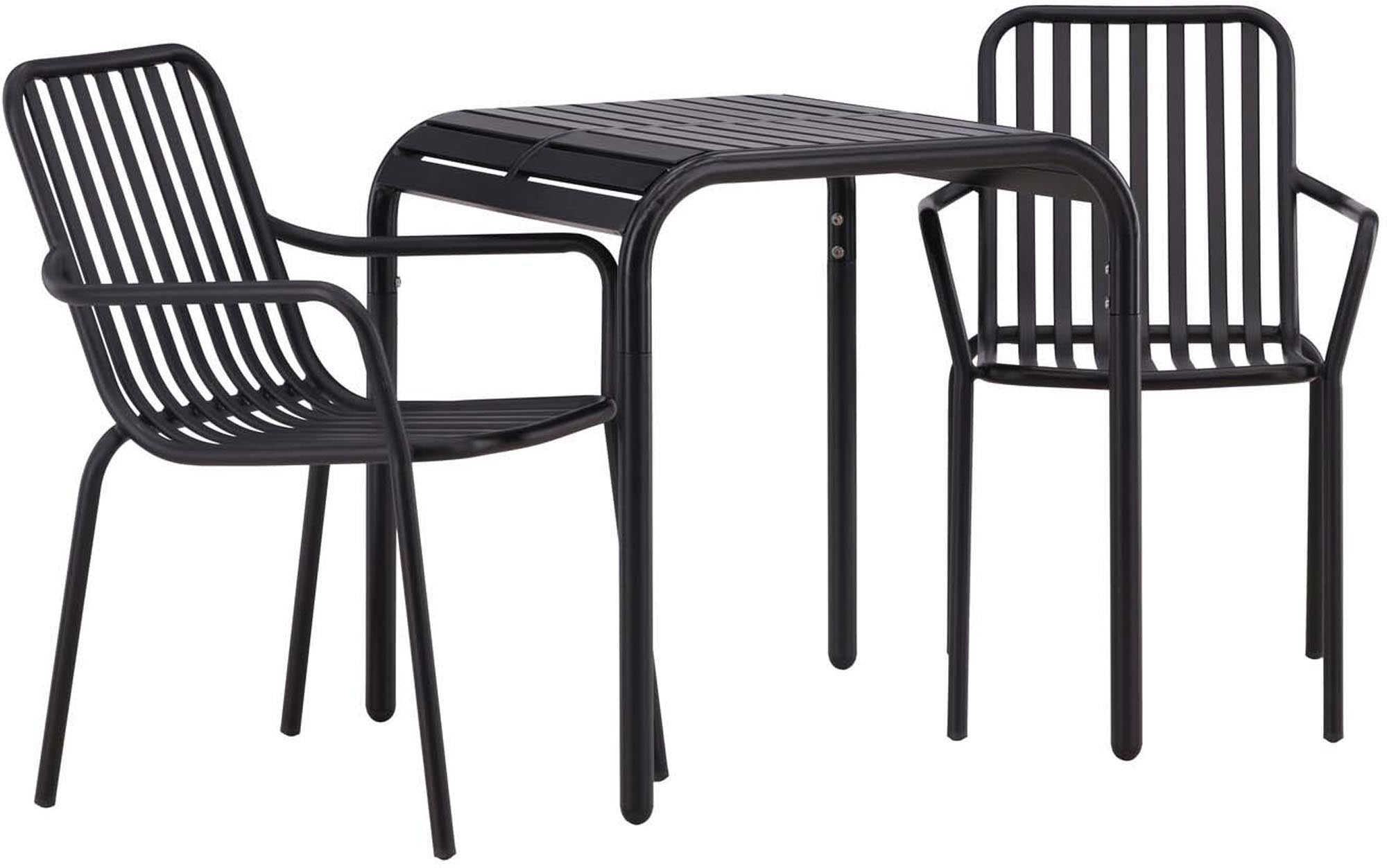 Elegantes Borneo Outdoor-Tischset mit Peking Stühlen – ideal für gemütliche Stunden im Freien. Wetterfest und modern gestaltet.