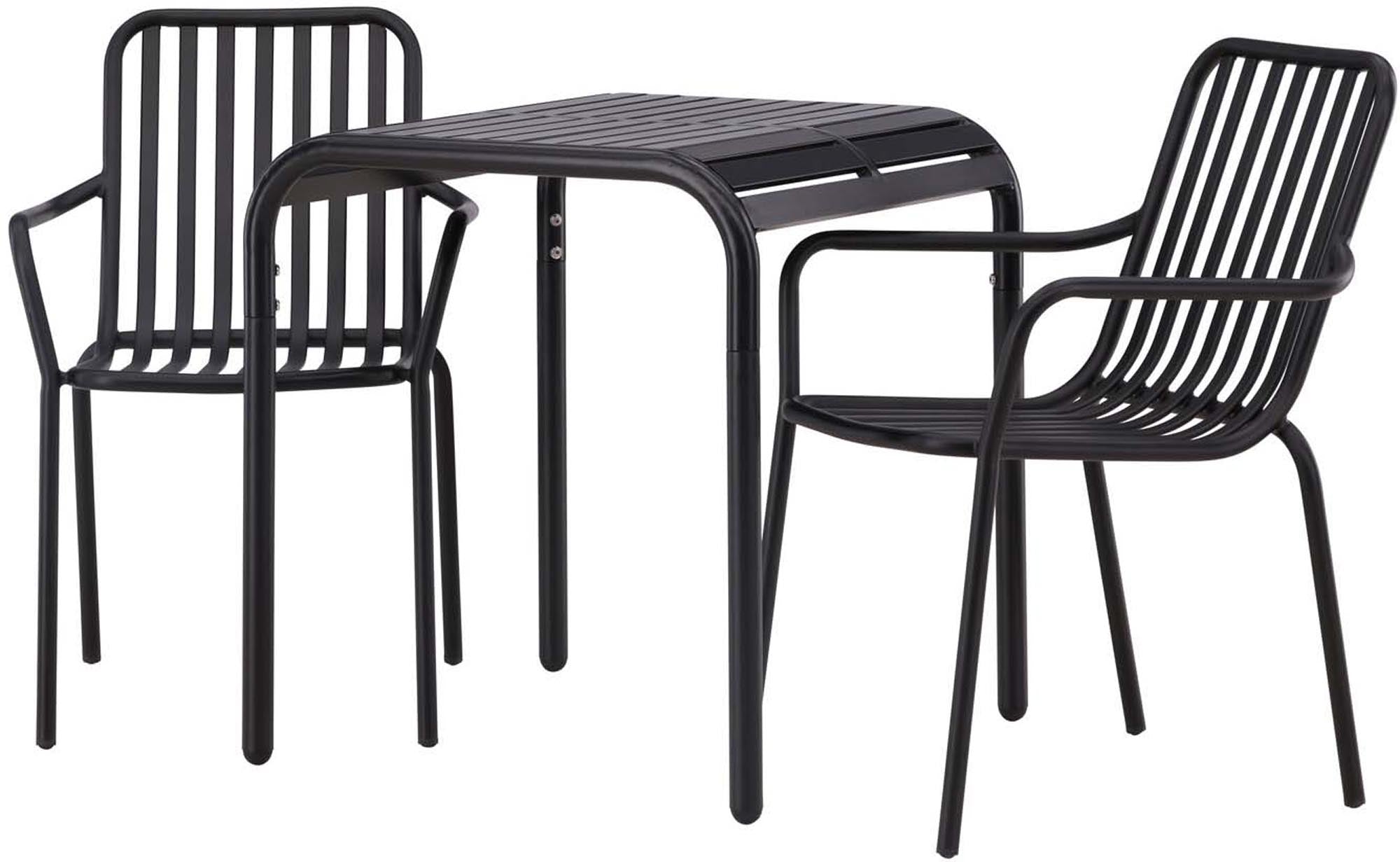 Entdecken Sie das stilvolle Borneo Outdoor-Tischset mit Peking Stühlen – perfekt für entspannte Stunden im Freien und gesellige Runden!