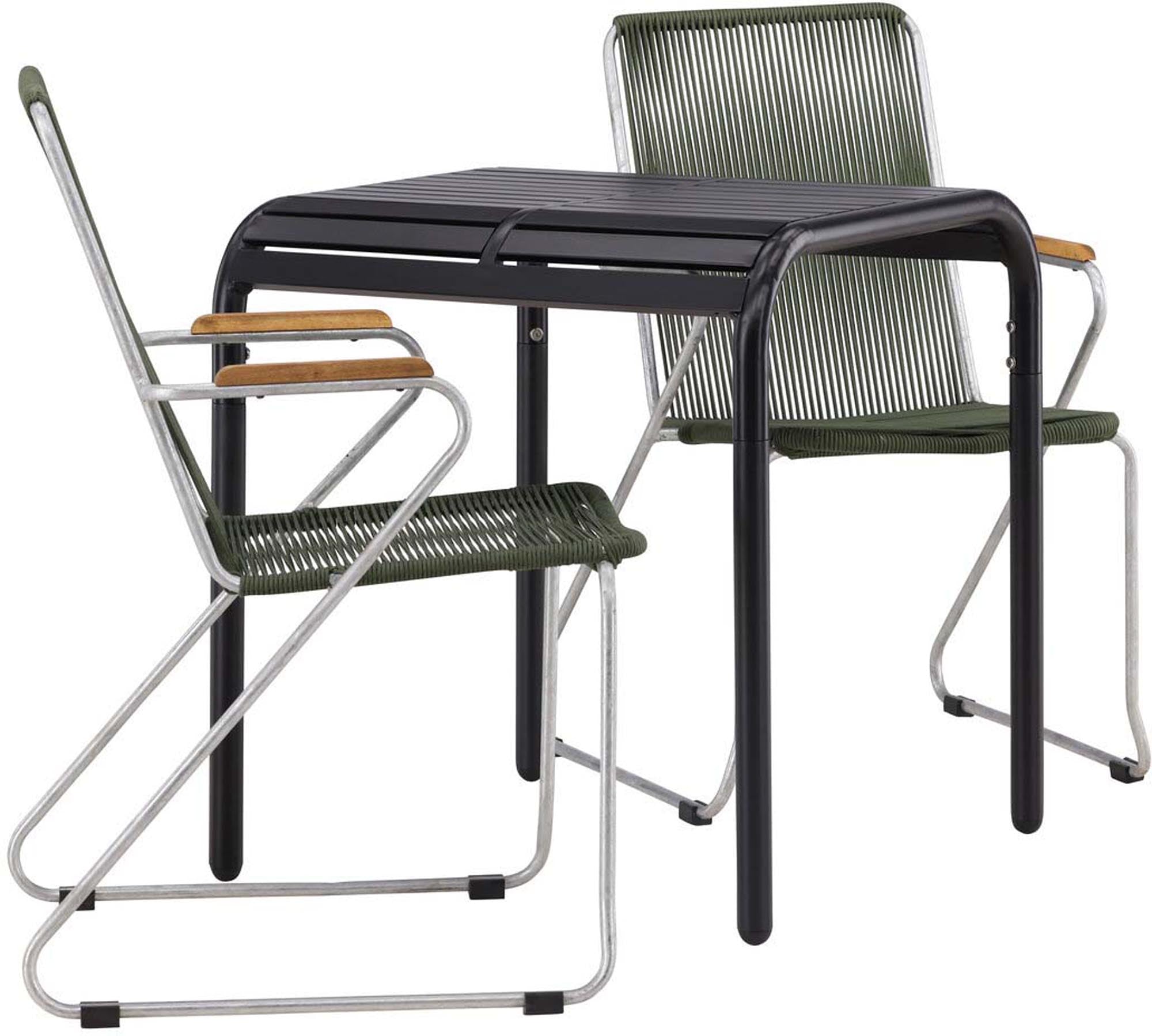 Stilvolles Borneo Outdoor-Tischset 70cm: Robuste Materialien, skandinavisches Design für entspannte Momente im Freien.