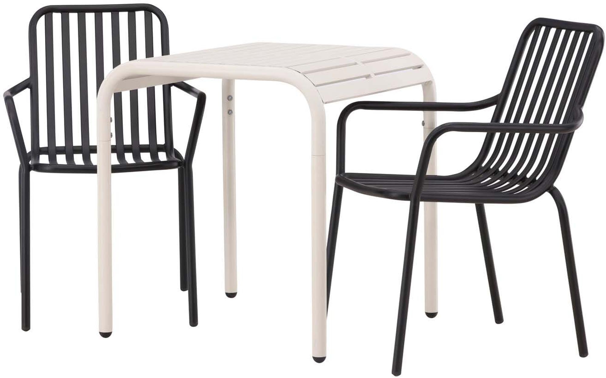 Stilvolles Borneo Outdoor-Tischset mit Peking Stühlen – ideal für gemütliche Stunden im Freien. Hochwertig, modern und wetterfest!